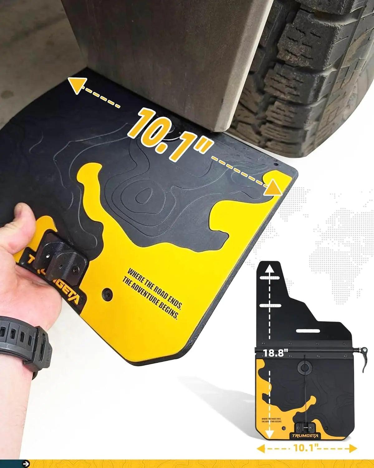 4PCS Adjustable Truck Mud Flaps for Chevrolet Silverado w/Single Rear Wheels-6