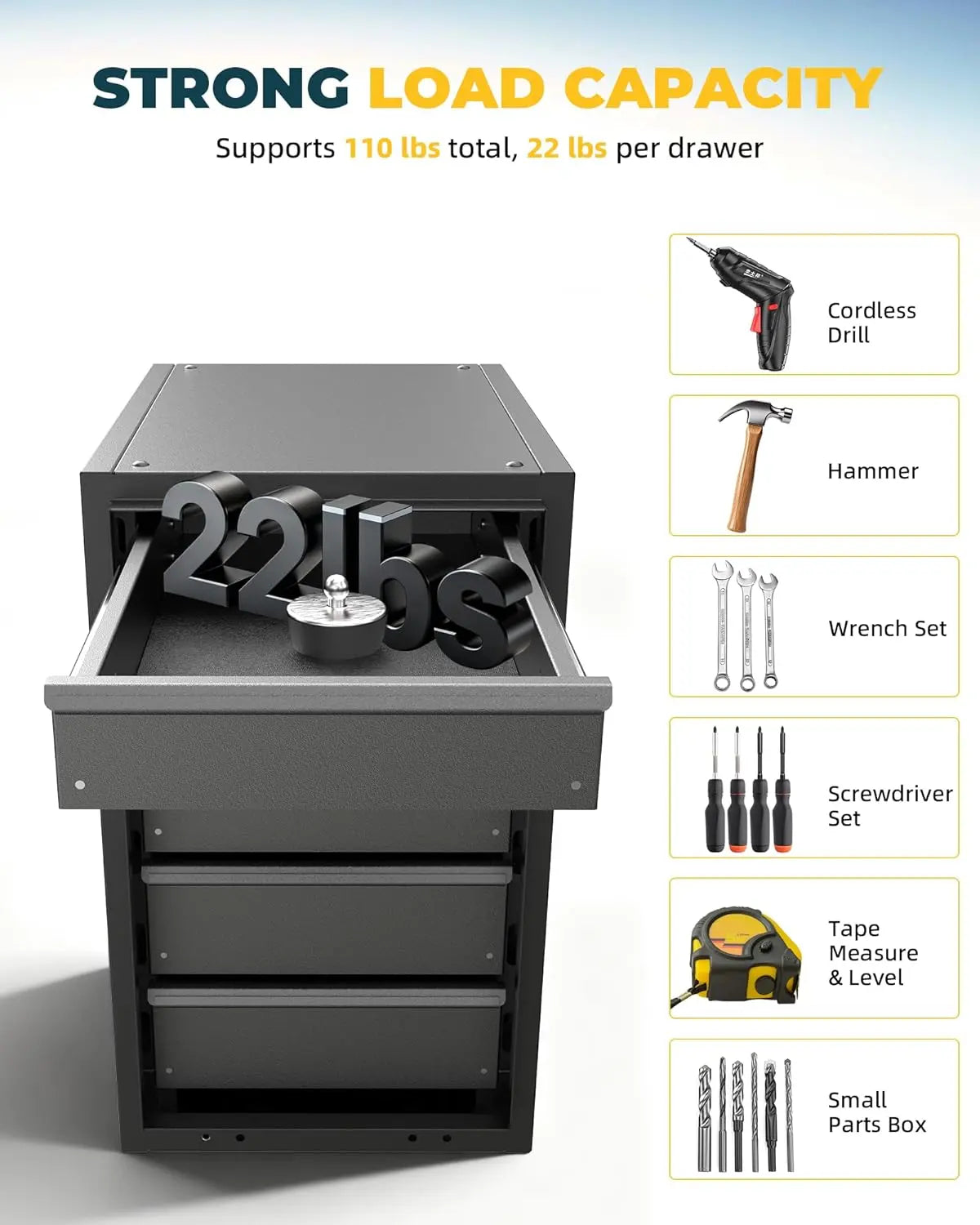 Steel Truck Bed Tool Box Fit for 2024–2026 Toyota Tacoma-12