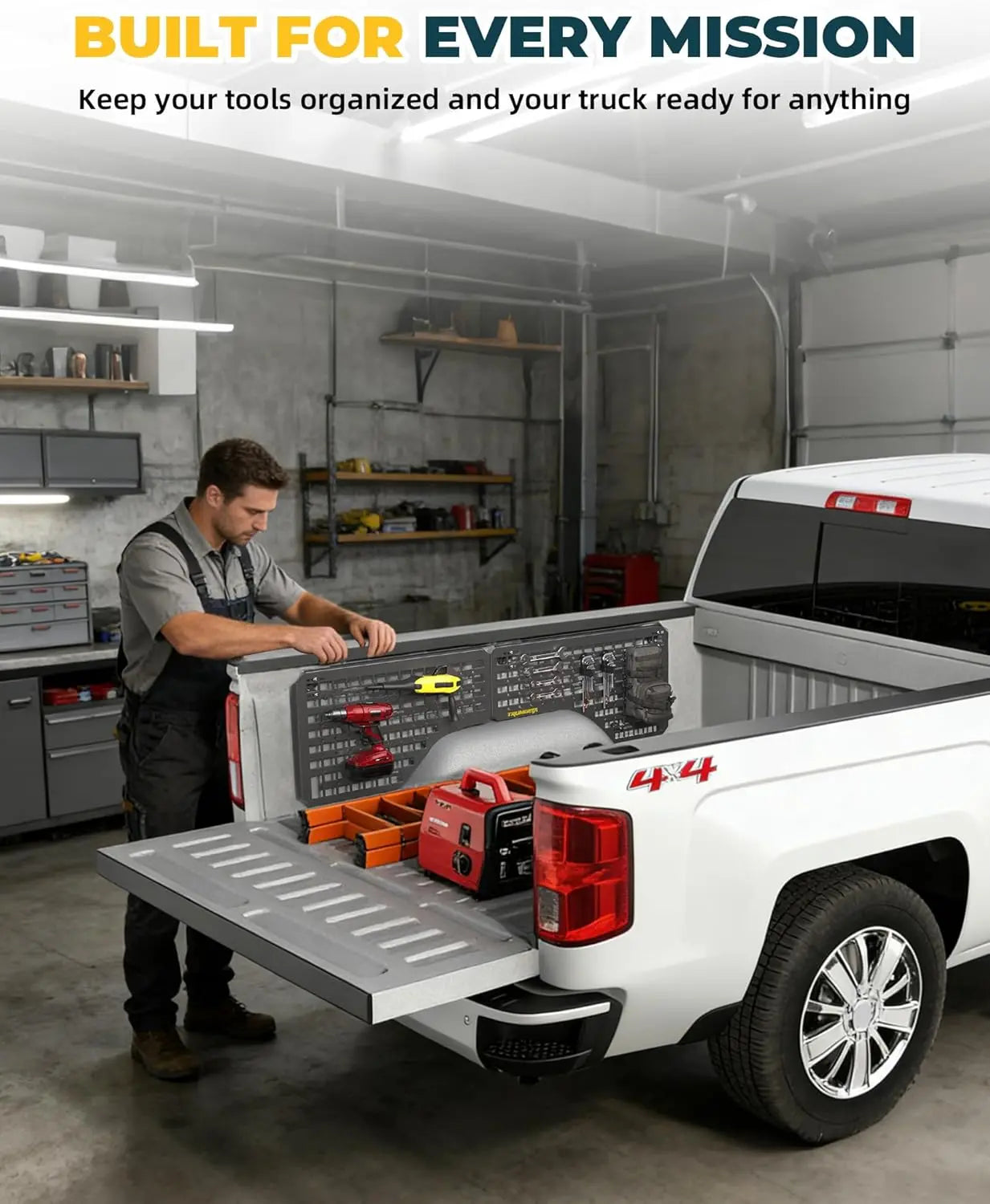 Heavy-Duty Side Bed MOLLE Panel Fit for 2014-2018 Chevy Silverado-3