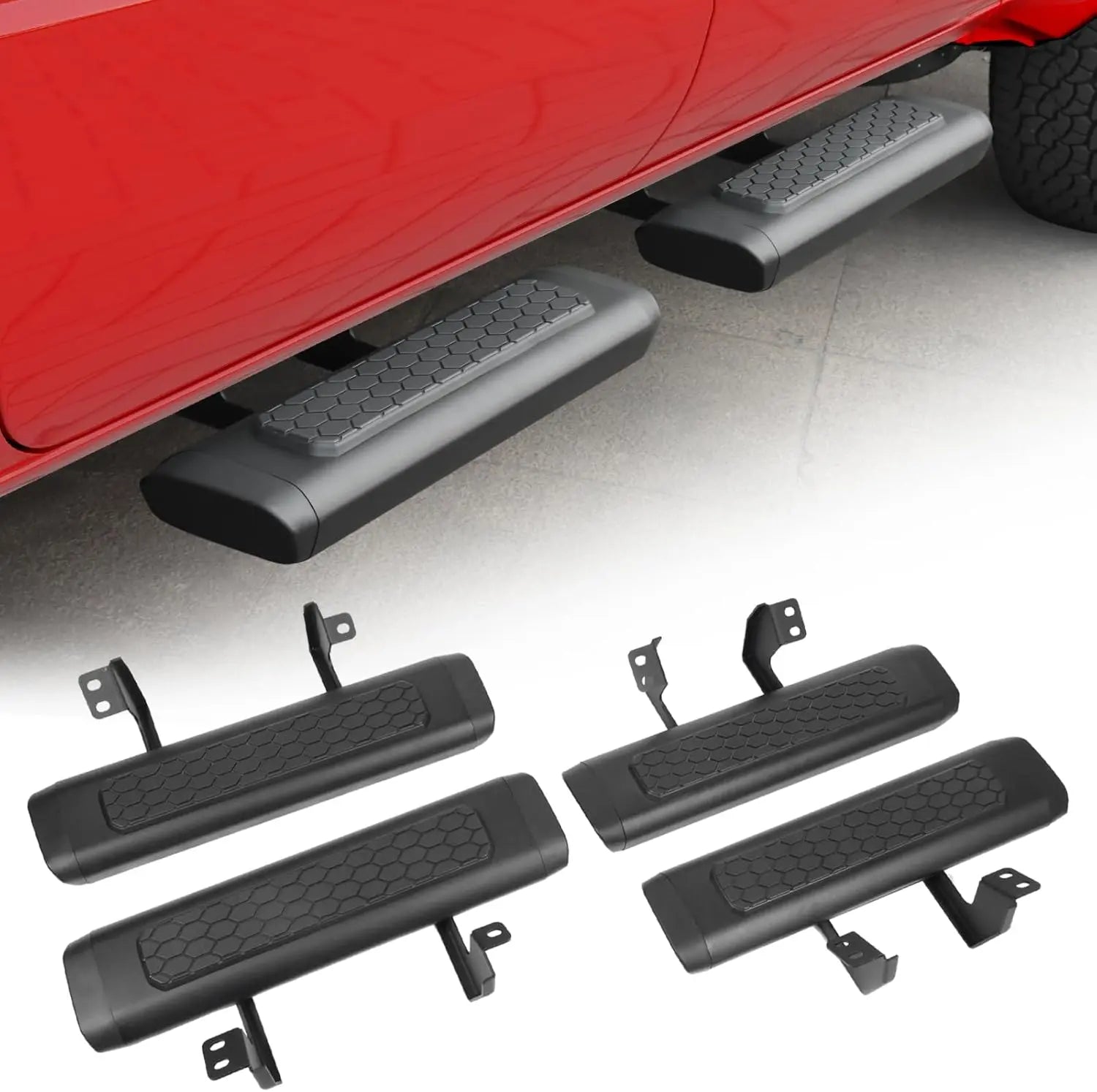 4PCS Upgrade EZ Side Steps for 2024 2025+ Toyota Tacoma Double Cab/Crew Cab-4