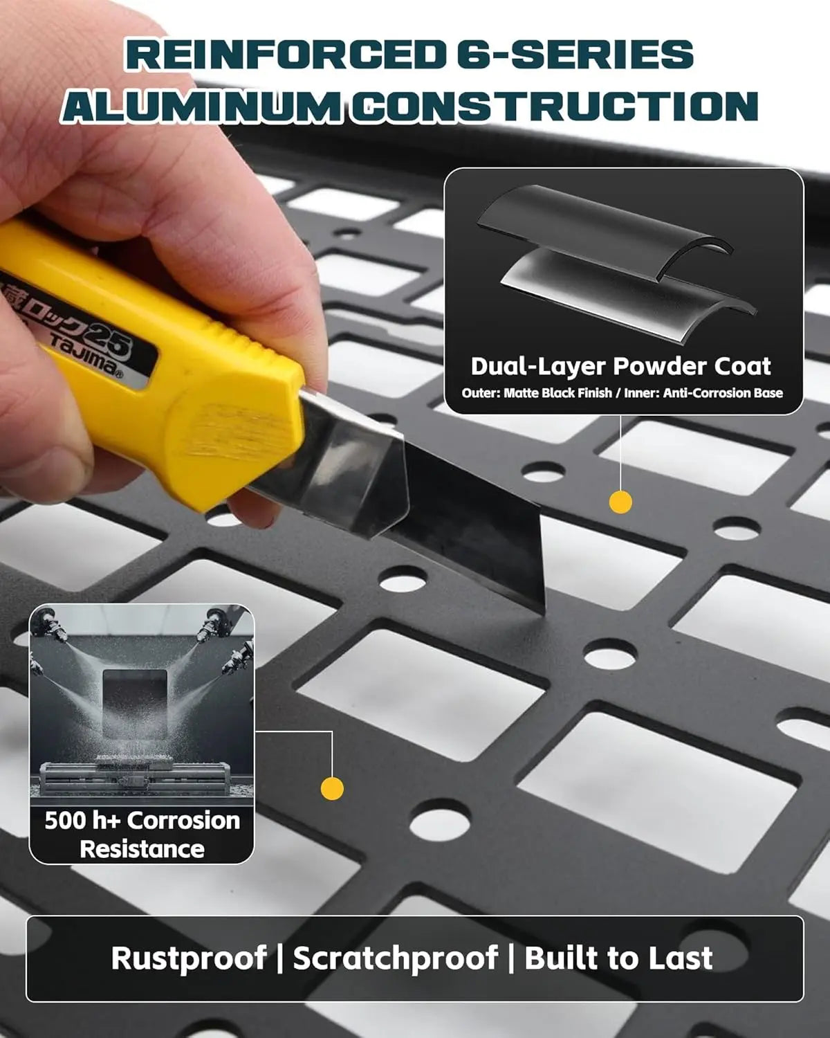 TRUMGETA Side Bed MOLLE Panel for 2007-2021 Toyota Tundra Truck Storage Organizer System