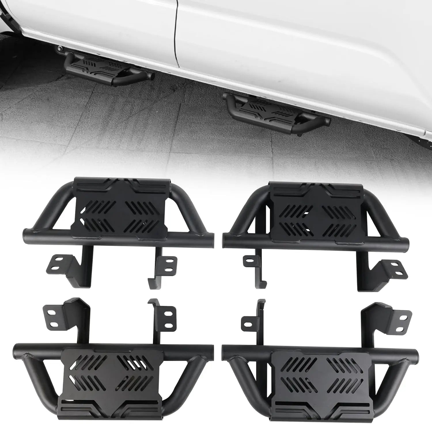 EZ Side Steps Fit for 2024 2025 2026 Toyota Tacoma Double Cab/Crew Cab 4 Doors Running Boards 350 LBS-1