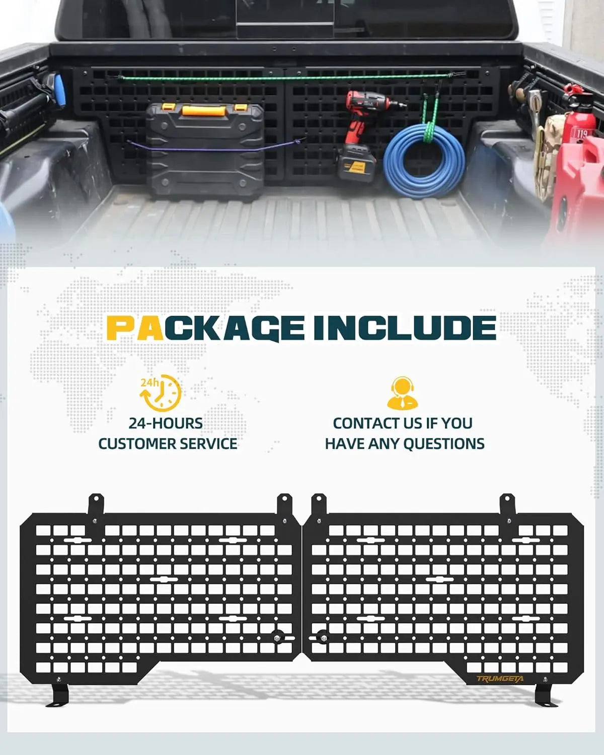 Front Bed MOLLE Panel Fit for 2007–2021 Toyota Tundra-8