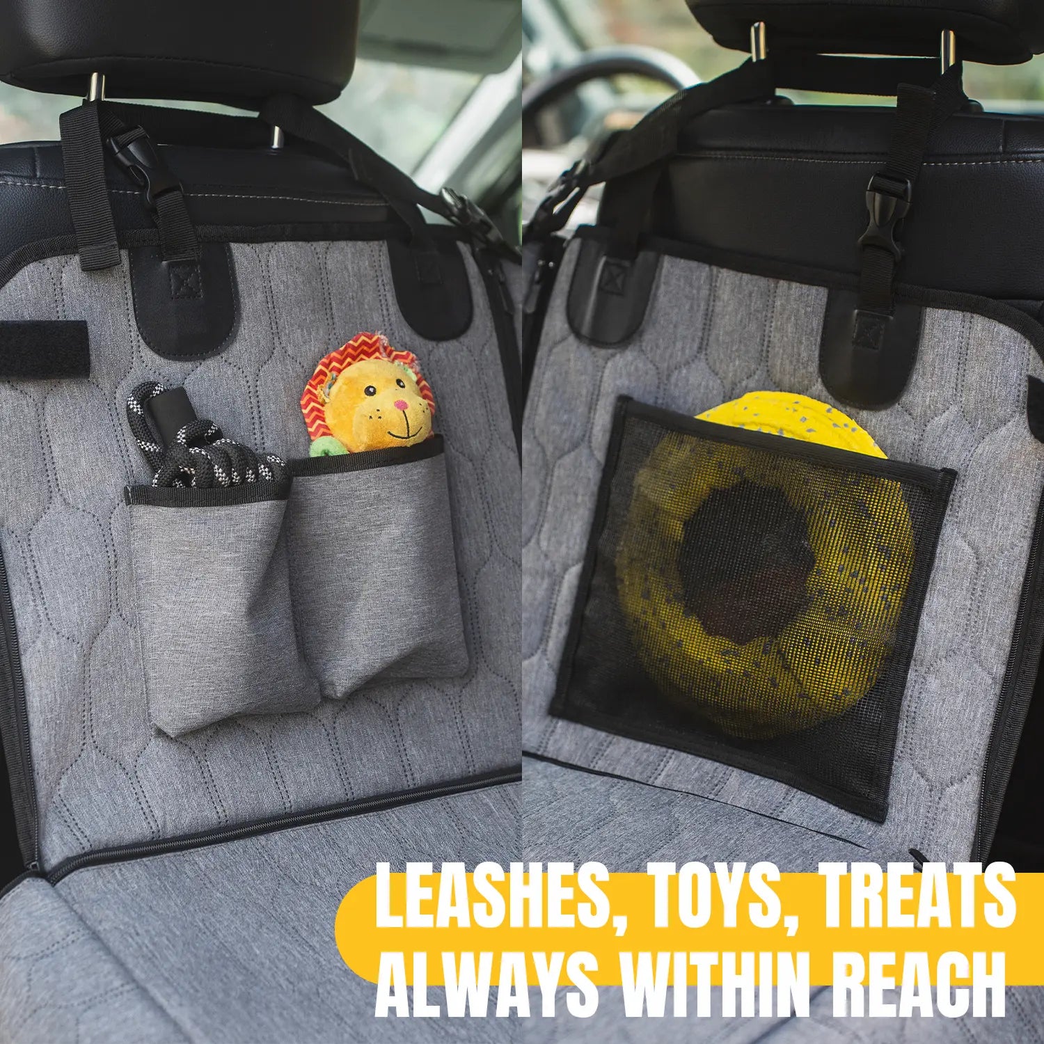 Dog Car Seat Cover for Trucks - Ready for Trail Rides, Camping Trips & Daily Errands-7