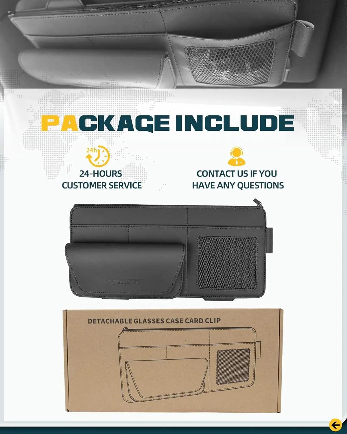 Leather Sun Visor Organizer for Trucks, SUVs & Cars-7
