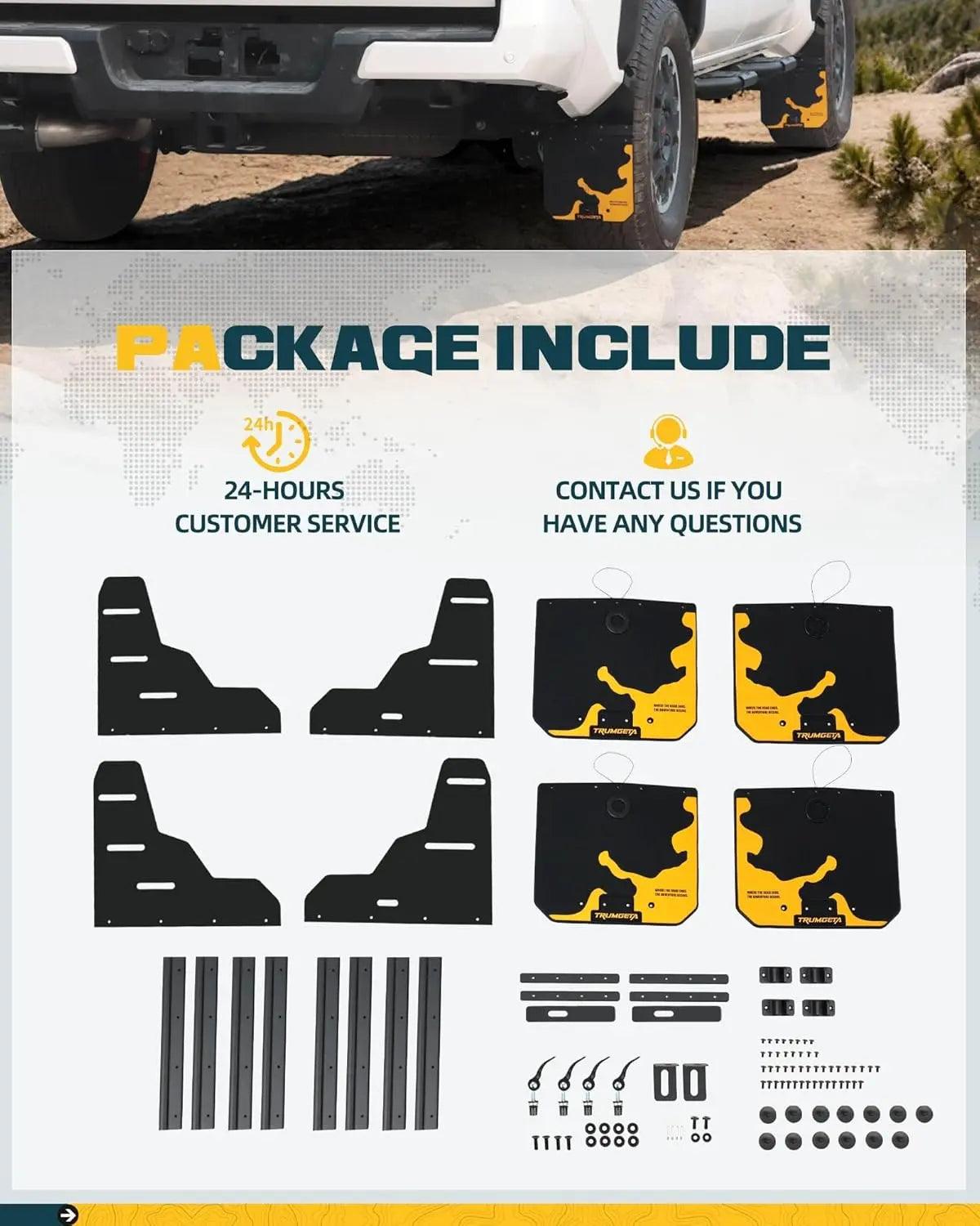 4PCS Upgraded Adjustable Truck Mud Flaps for Ford F150 2015-2020-7