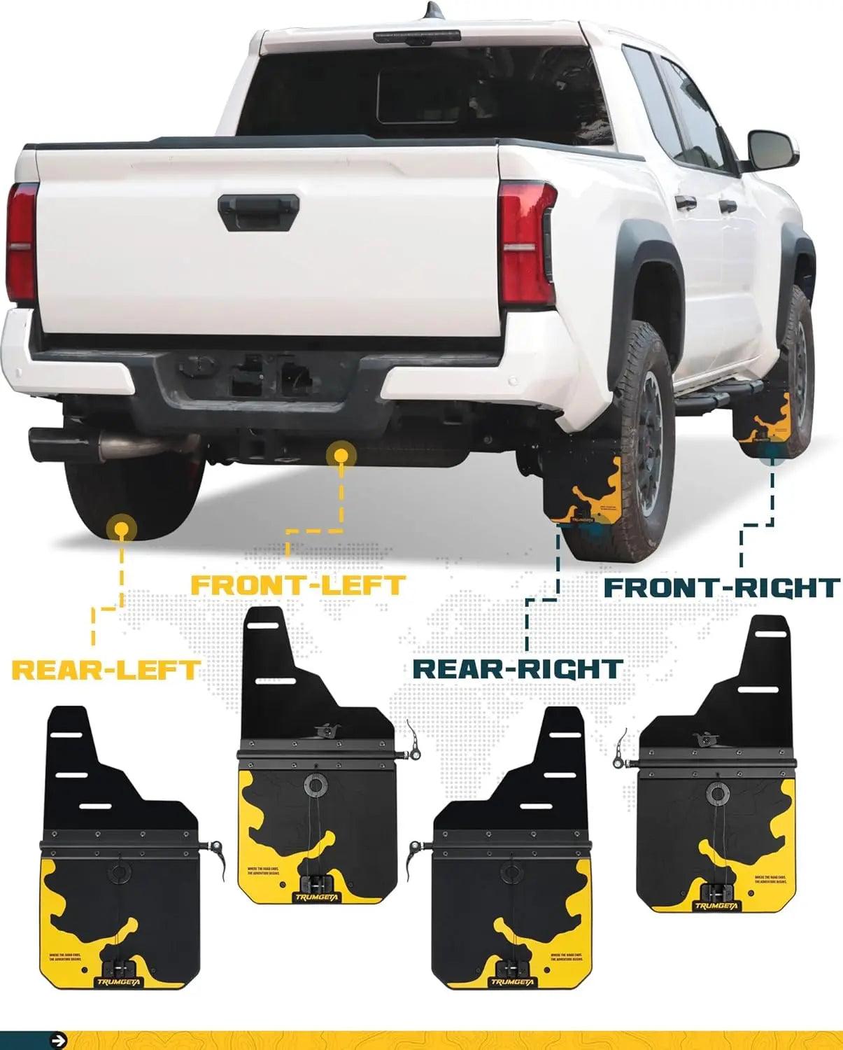 4PCS Upgraded Truck Mud Flaps for Toyota Tacoma 2005-2023-7