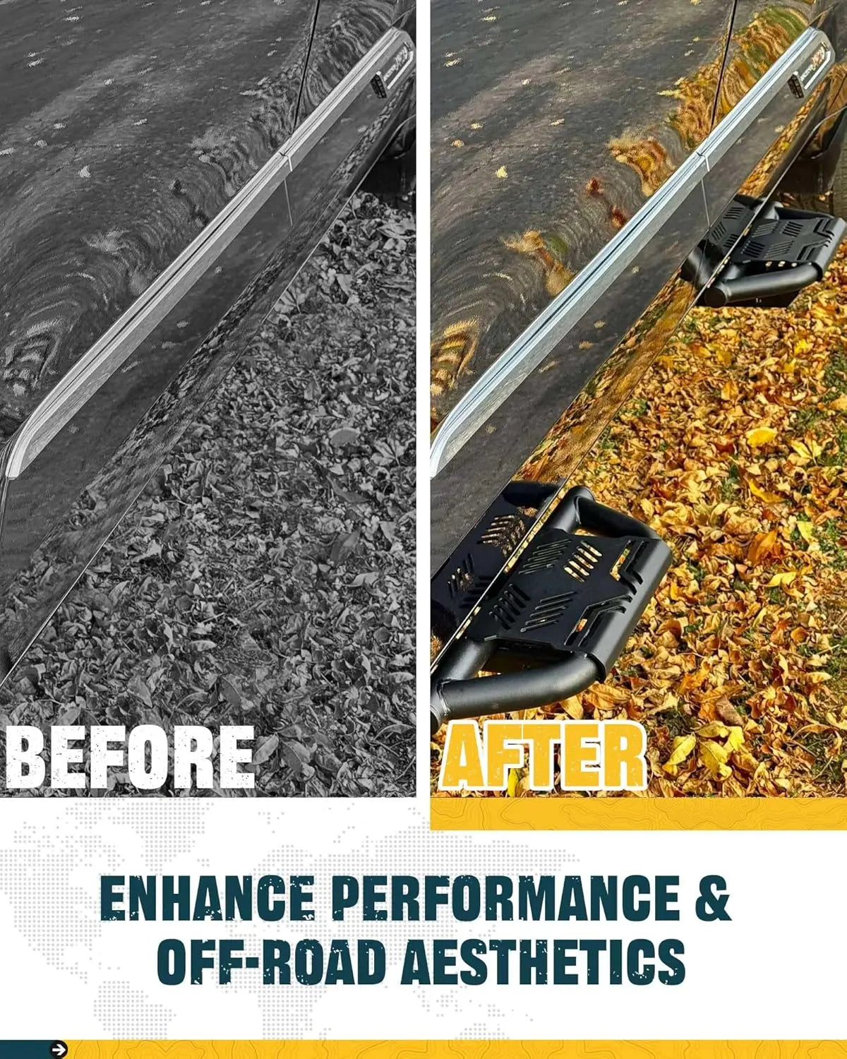 4PCS EZ Side Steps for Dodge RAM 1500 Crew Cab 2019-2026-3