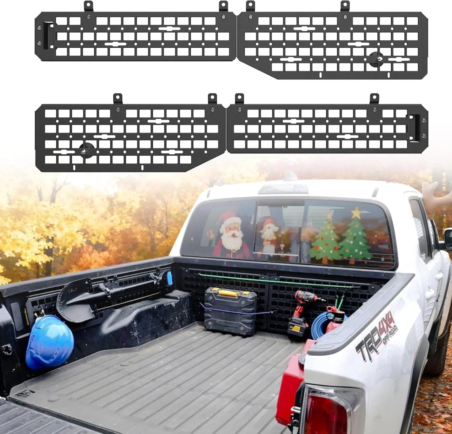 Side Bed MOLLE Panel Fit for 5.5 Feet Toyota Tacoma 2016-2023 Truck Storage Organizer System-1