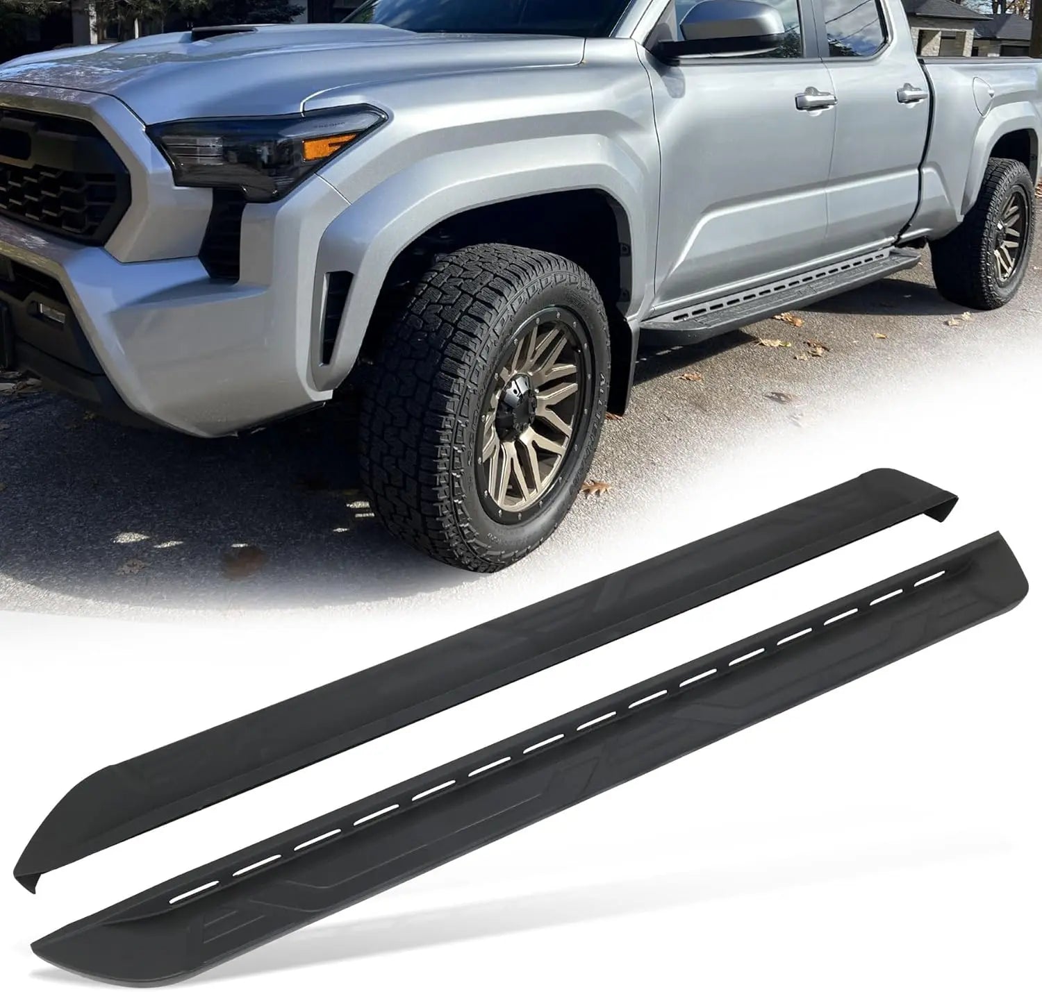 5"Running Boards Fit for 2024 2025 2026 Toyota Tacoma Double Cab Crew Cab with 4 Full-Size Doors Tacoma Side Step Step Bar-1
