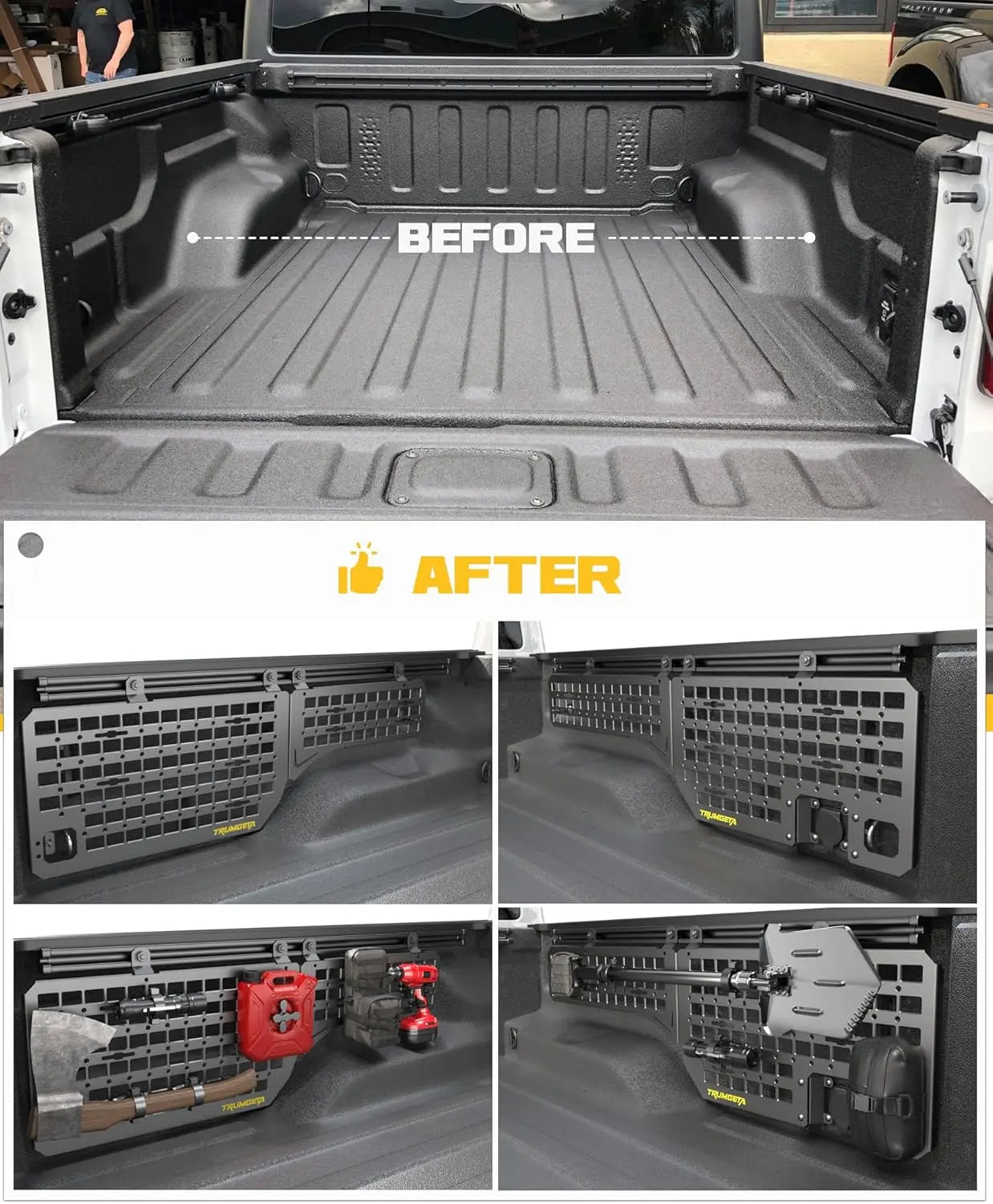 Heavy-Duty Side Bed MOLLE Panel Fit for 2022+ Ford Maverick-4