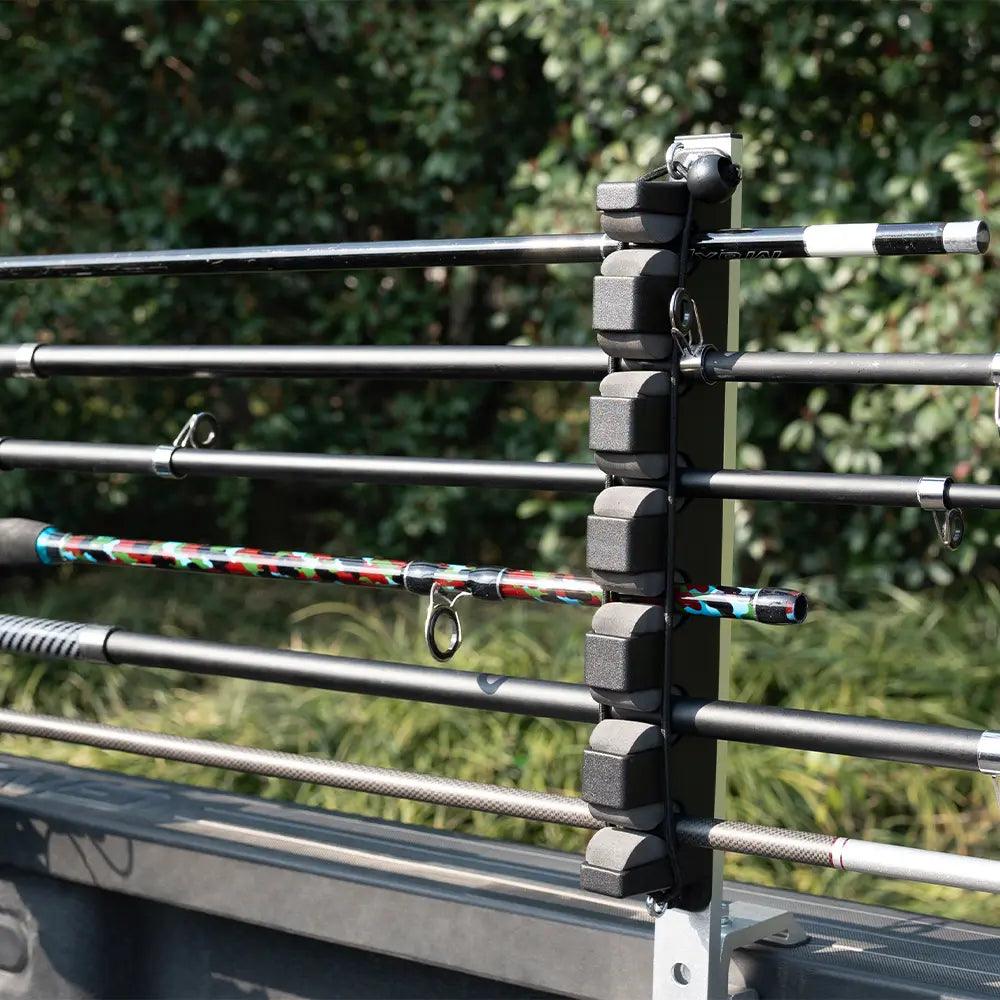 Aluminum Clamp on Fly Fishing Rod Holders for Truck Bed-5