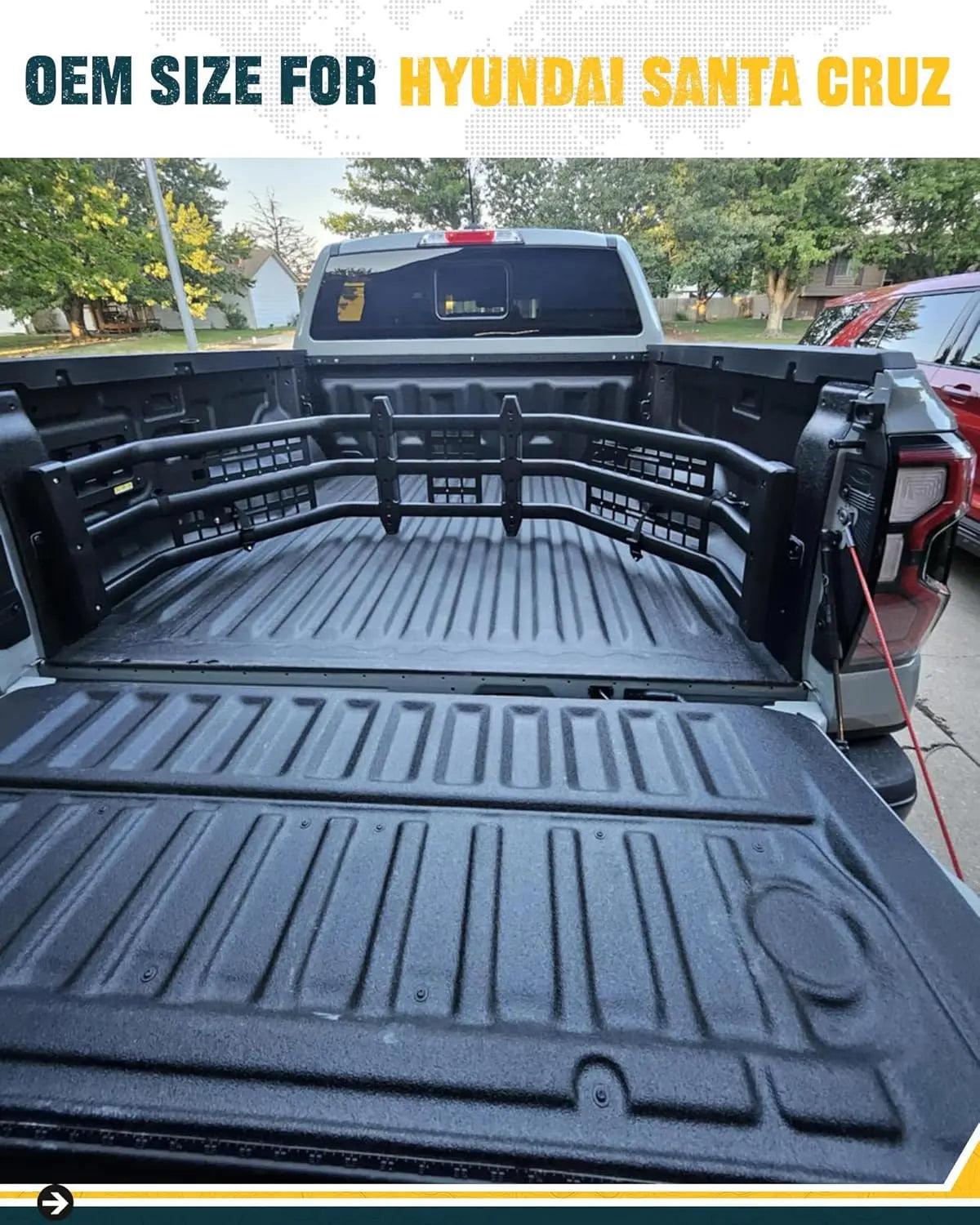 Truck Bed Extender for Hyundai Santa Cruz 2022-2025 with Molle Panel and Flag Bracket-8