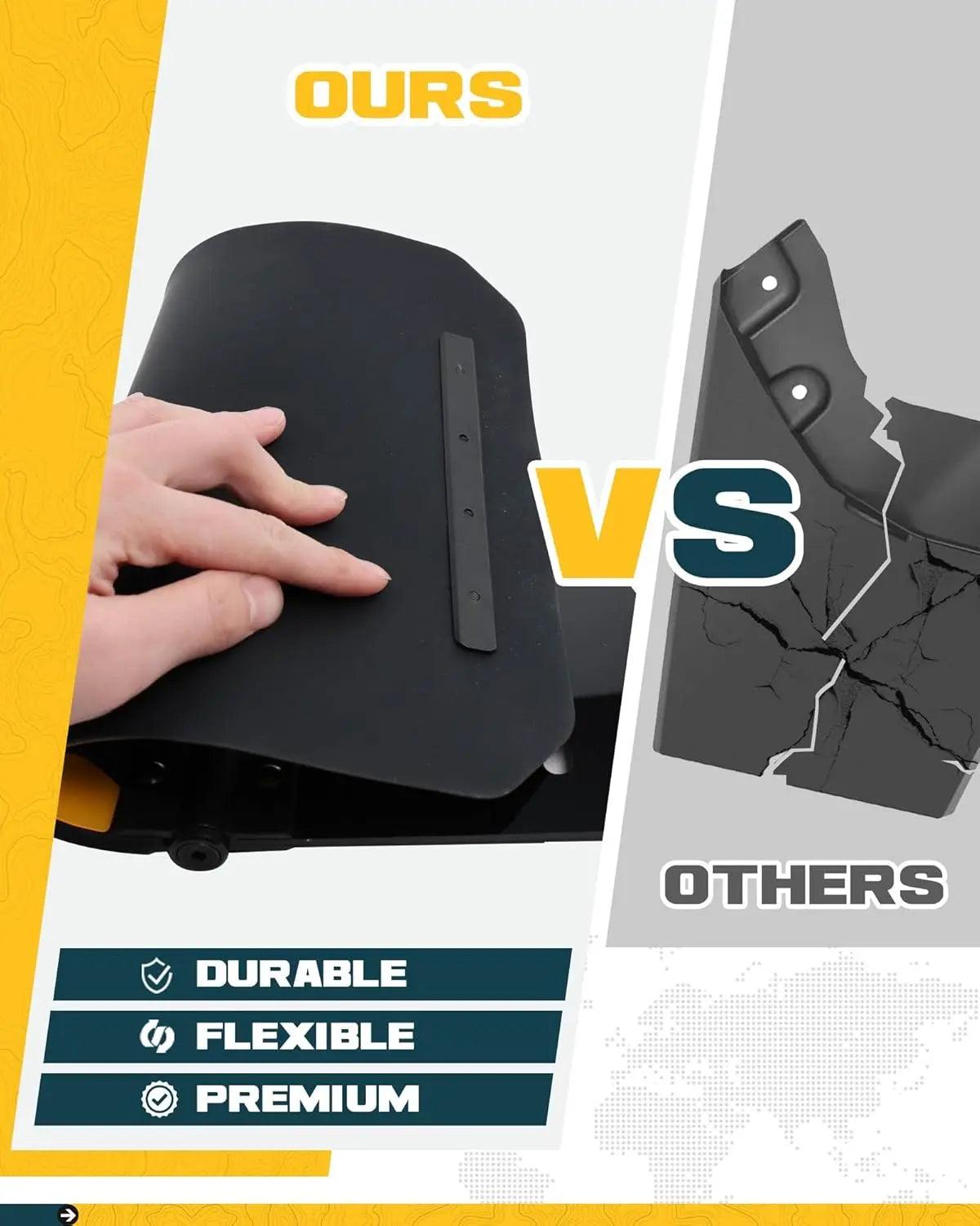 4PCS Silver Truck Mud Flaps Splash Guards for Toyota Tacoma 2016-2023-8