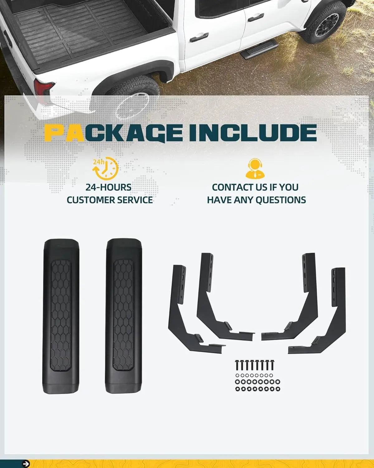2PCS EZ Side Steps for Nissan Titan 2004-2023-8