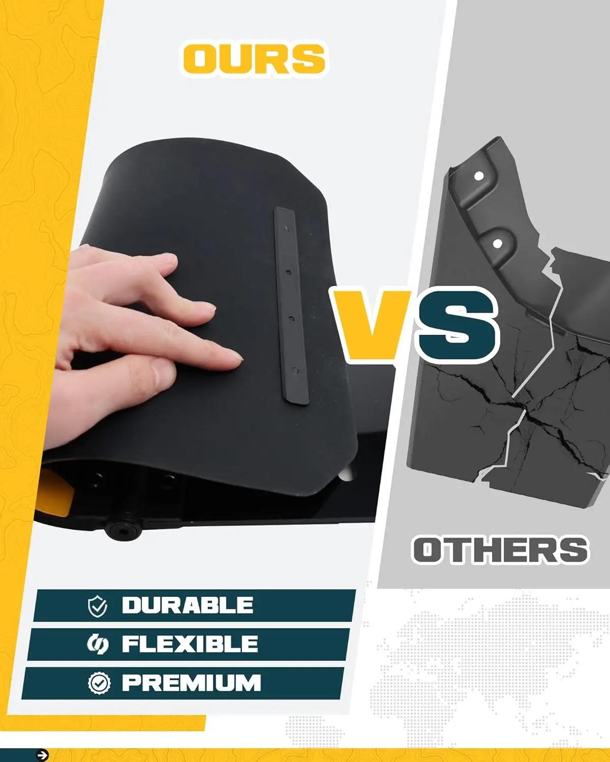 4PCS Silver Truck Mud Flaps for Toyota Tacoma 2024 2025-8