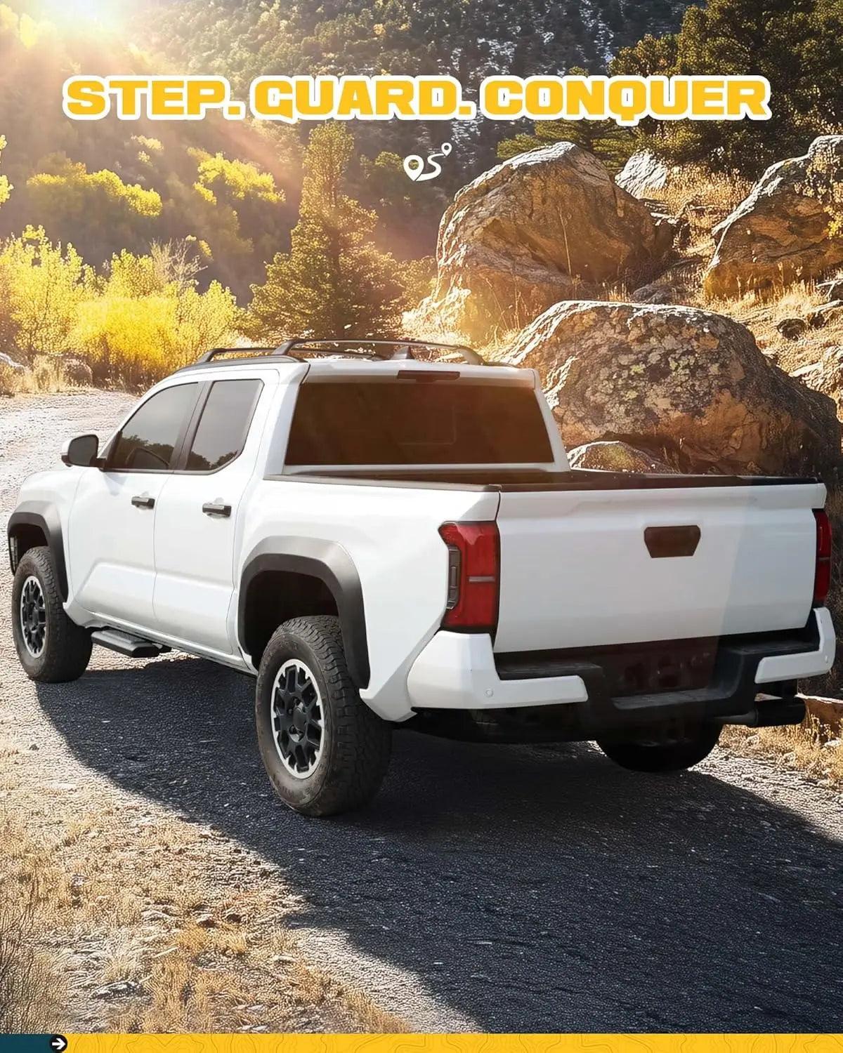 2PCS Upgrade EZ Side Steps for Toyota Tacoma 2024 2025+ Double Cab/Xtra Cab-8