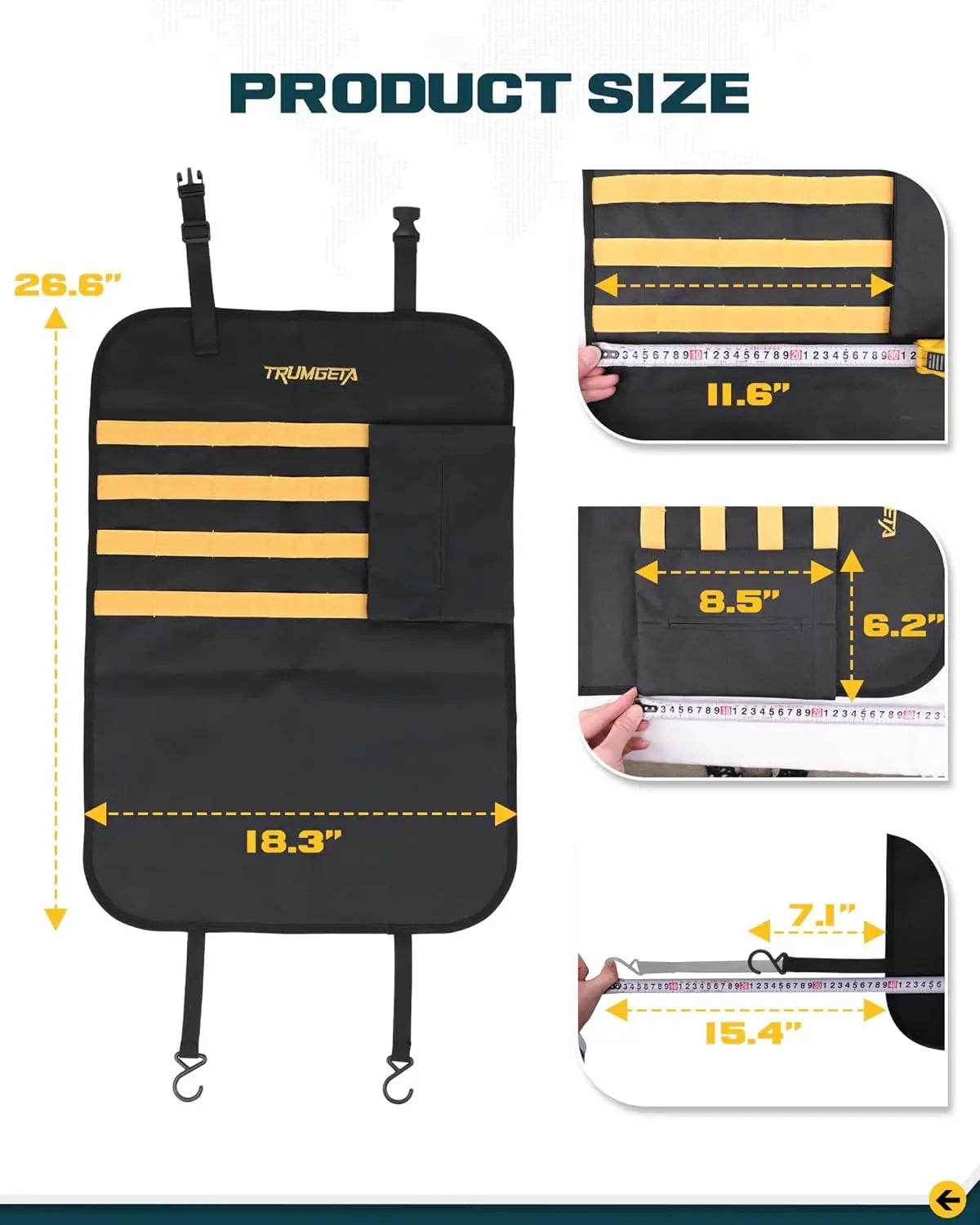 Universal Seat Back Protector with Storage Organizer-15