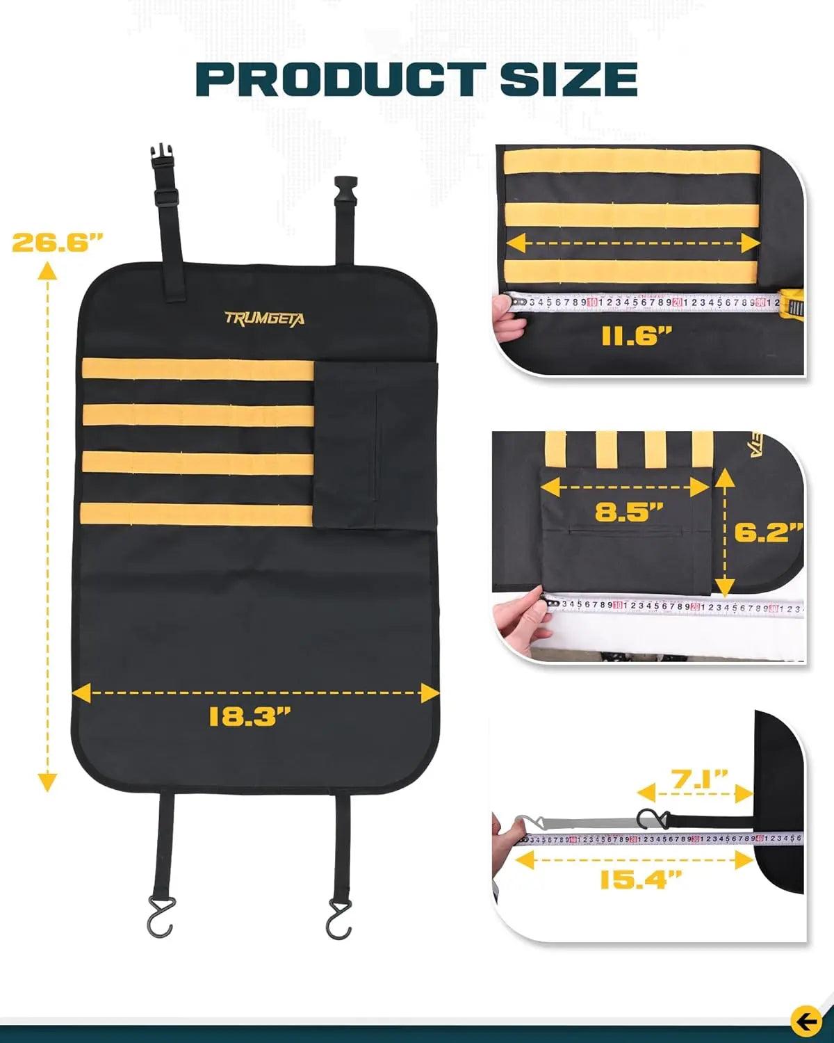 Universal Seat Back Protector with Storage Organizer-15