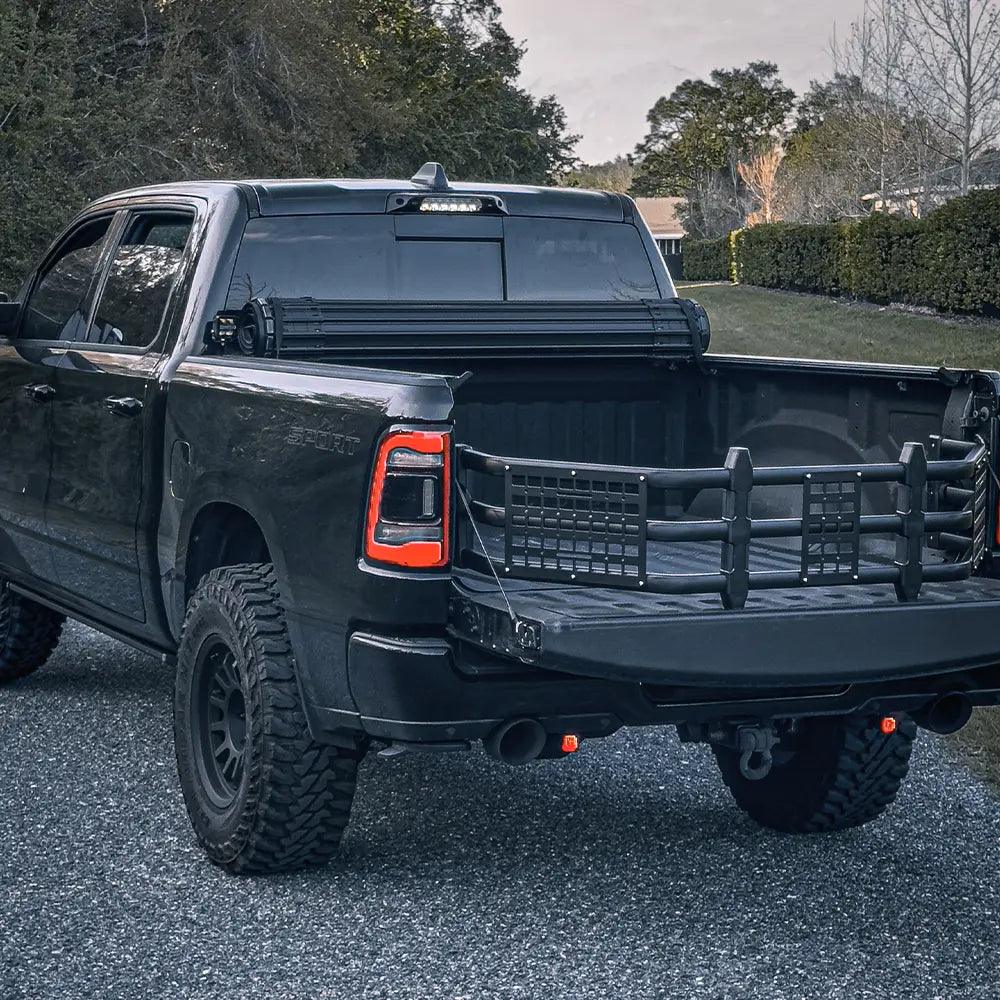 Ram Truck Bed Extender With Molle Panels for 2019-2025 Ram 1500 Quad Cab/Crew Cab for Lumber, Tools & Adventure-17