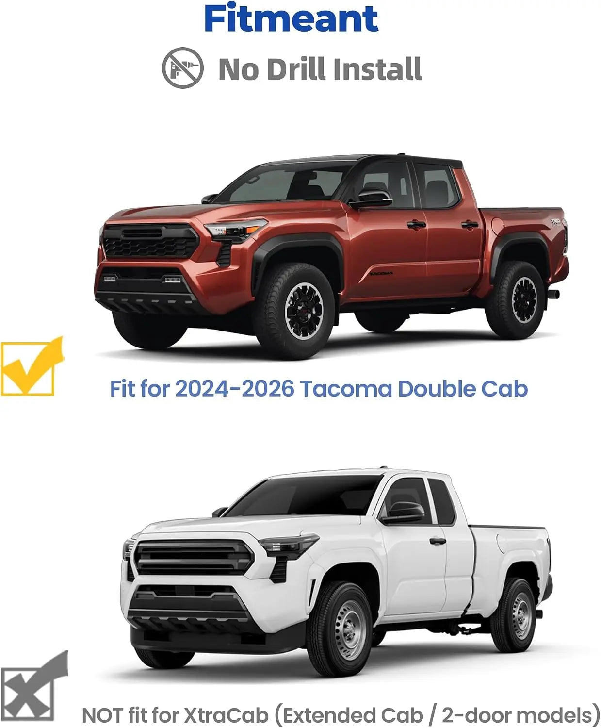 Trumgeta Heavy Duty Aluminum Roof Rack for 4th Gen Toyota Tacoma Double Cab 2024-2026 -9