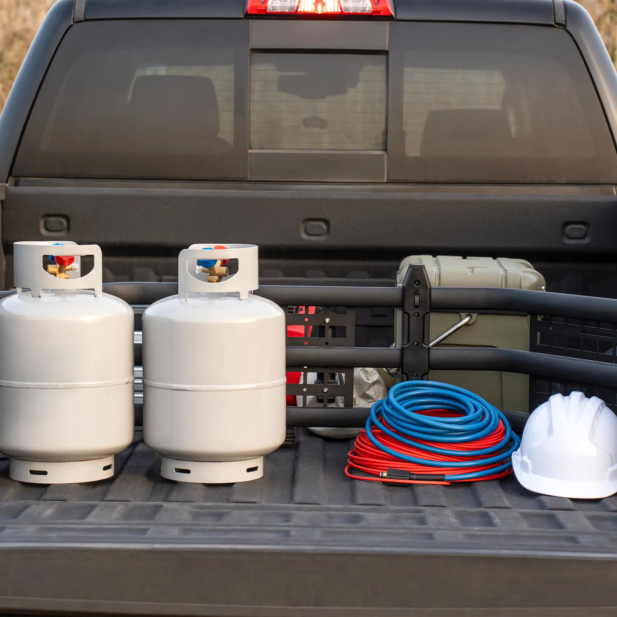 Truck Bed Extender for Ford F150 2015-2025 with Molle Panel and Flag Pole Mount - TRUMGETA