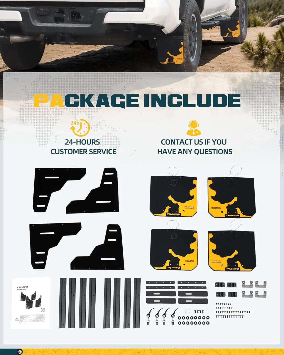 4PCS Upgraded Truck Mud Flaps for Dodge Ram 1500 2500 3500-9