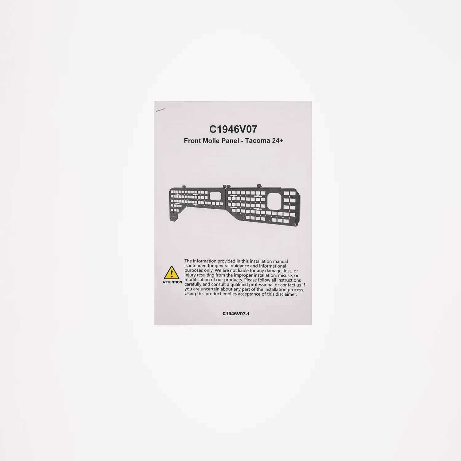 5FT Side Bed Molle Panel for Tacoma 2024-2025+ (2Pcs)-11