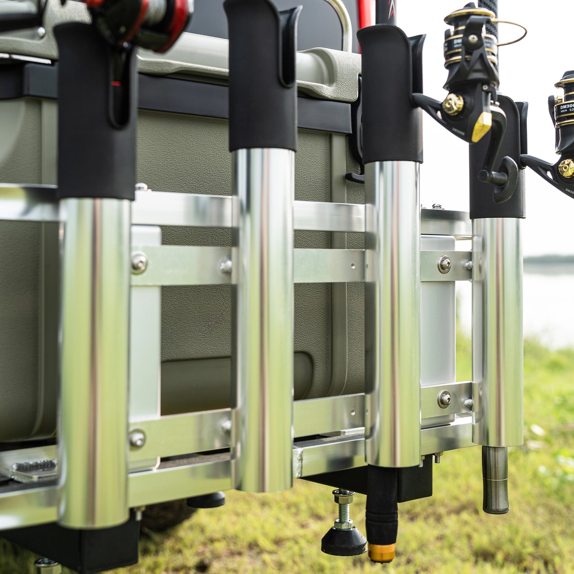 Universal Jet Ski Cooler Rack with Rod Holders-13