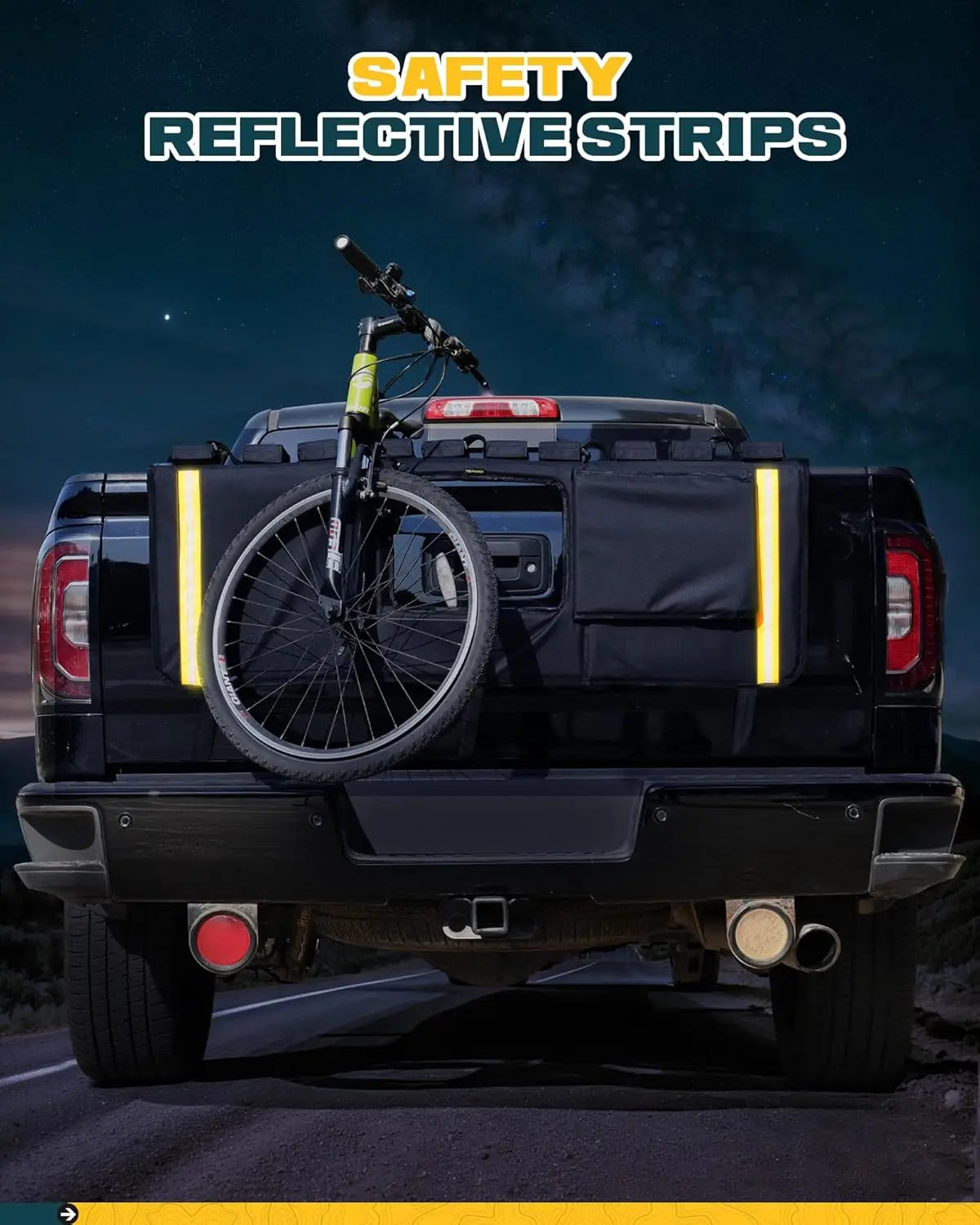 62" Heavy-Duty Truck Tailgate Bike Pad for Mountain Bikes, BMX, Ebikes & More - TRUMGETA