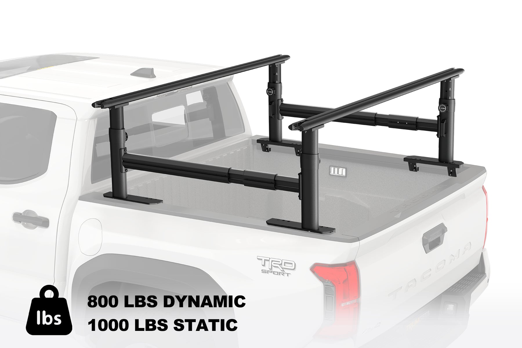 TRUMGETA Adjustable Truck Bed Rack for Mid/Full-Size Pickups