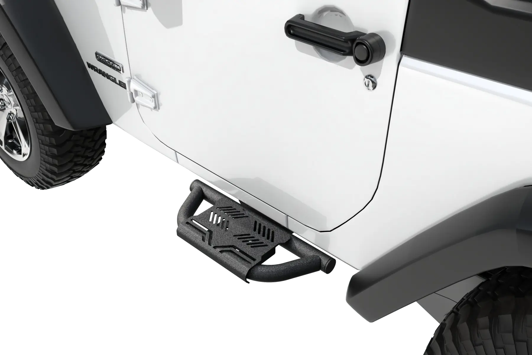Trumgeta Auxchemic® Side Steps for 2007-2018 Jeep Wrangler JK, NOT for Rock Rails