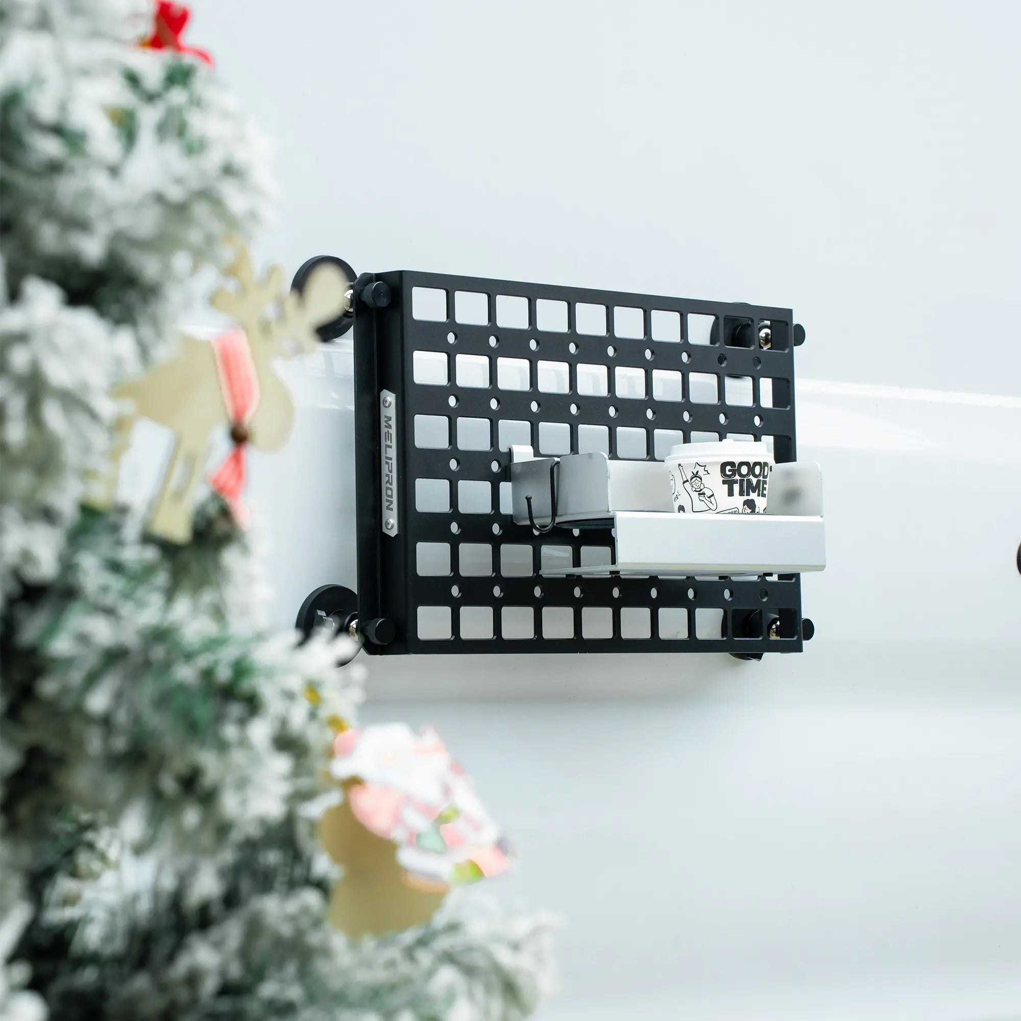 Magnetic Vehicle Side Tray System with MOLLE Panel for Pickup Camping, Outdoor Cooking and Jobsite Organization-2