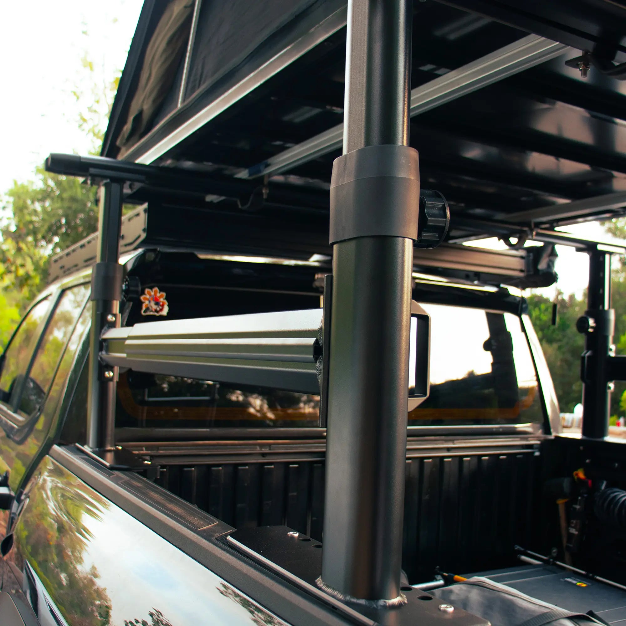 Adjustable Truck Bed Rack with Side Bars for Toyota Tacoma & Jeep Gladiator | Overland Cargo & Gear Mount-4