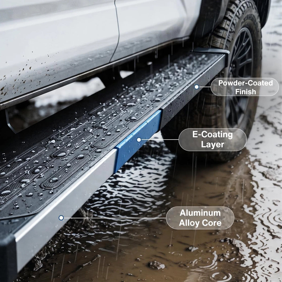 TRUMGETA 6" Running Boards Side Steps for 2025-2026 Toyota 4Runner (6th Gen)