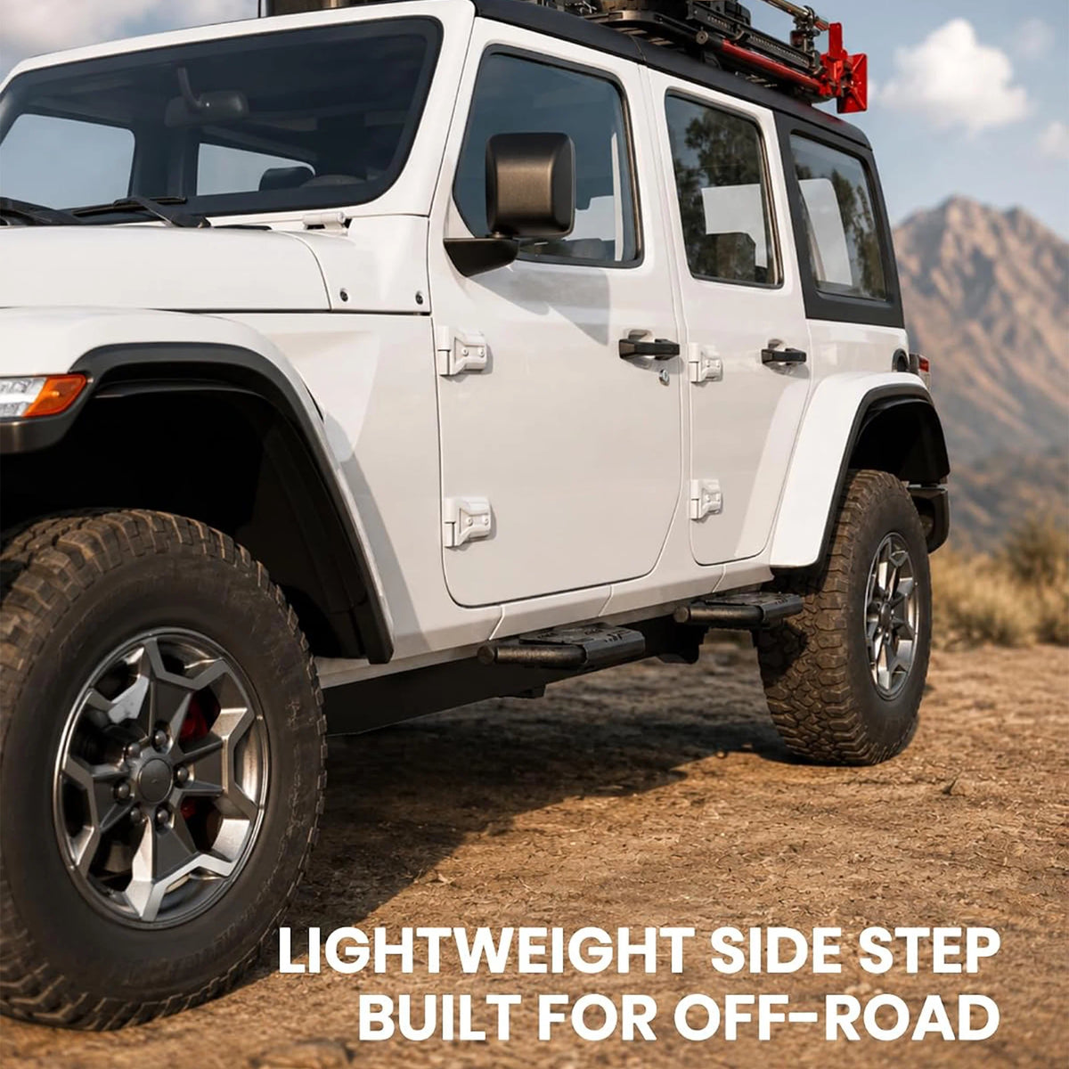 TRUMGETA Auxchemic® 232007 Side Steps for 2018-2026 Jeep Wrangler JL