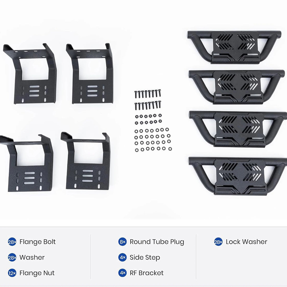 TRUMGETA Auxchemic® 232021 Side Steps for 2019-2026 Dodge Ram 1500 Crew Cab