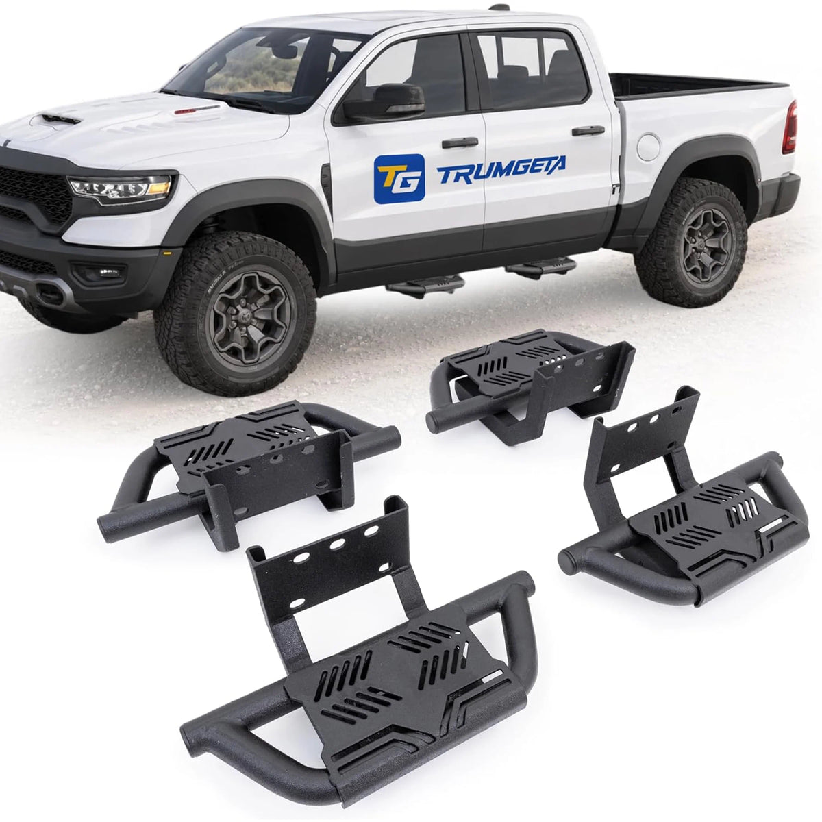 TRUMGETA Auxchemic® 232022 Side Steps for 2019-2026 Dodge Ram 1500 Crew Cab