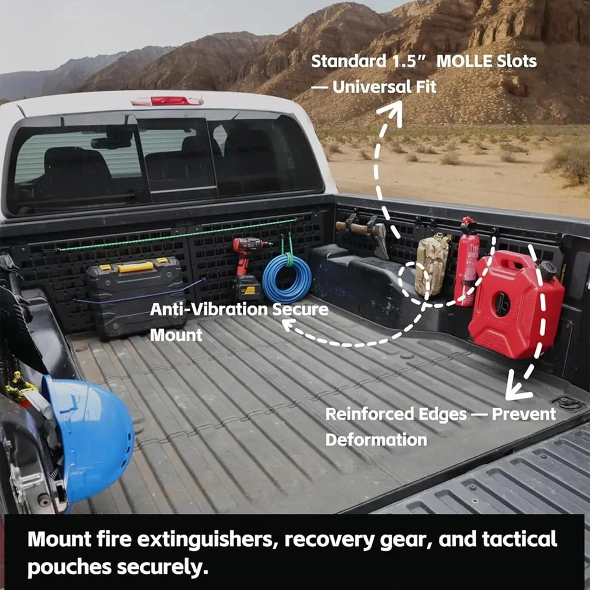 TRUMGETA Side Bed MOLLE Panel for 2007-2021 Toyota Tundra Truck Storage Organizer System
