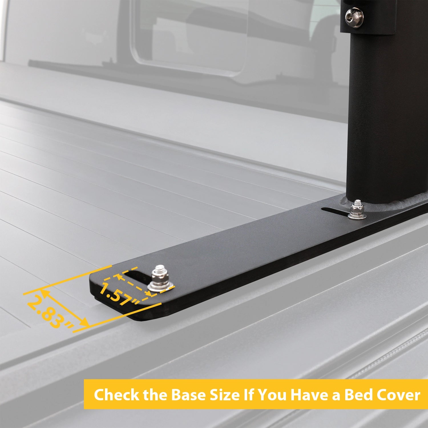 Truck Bed Rack Fit for F150,Silverado,Ram with Tonneau Cover, 800 LBS.Adjustable Ladder Rack, Heavy-Duty Pickup Rack Extendable Bed Rack with Side Bars-10