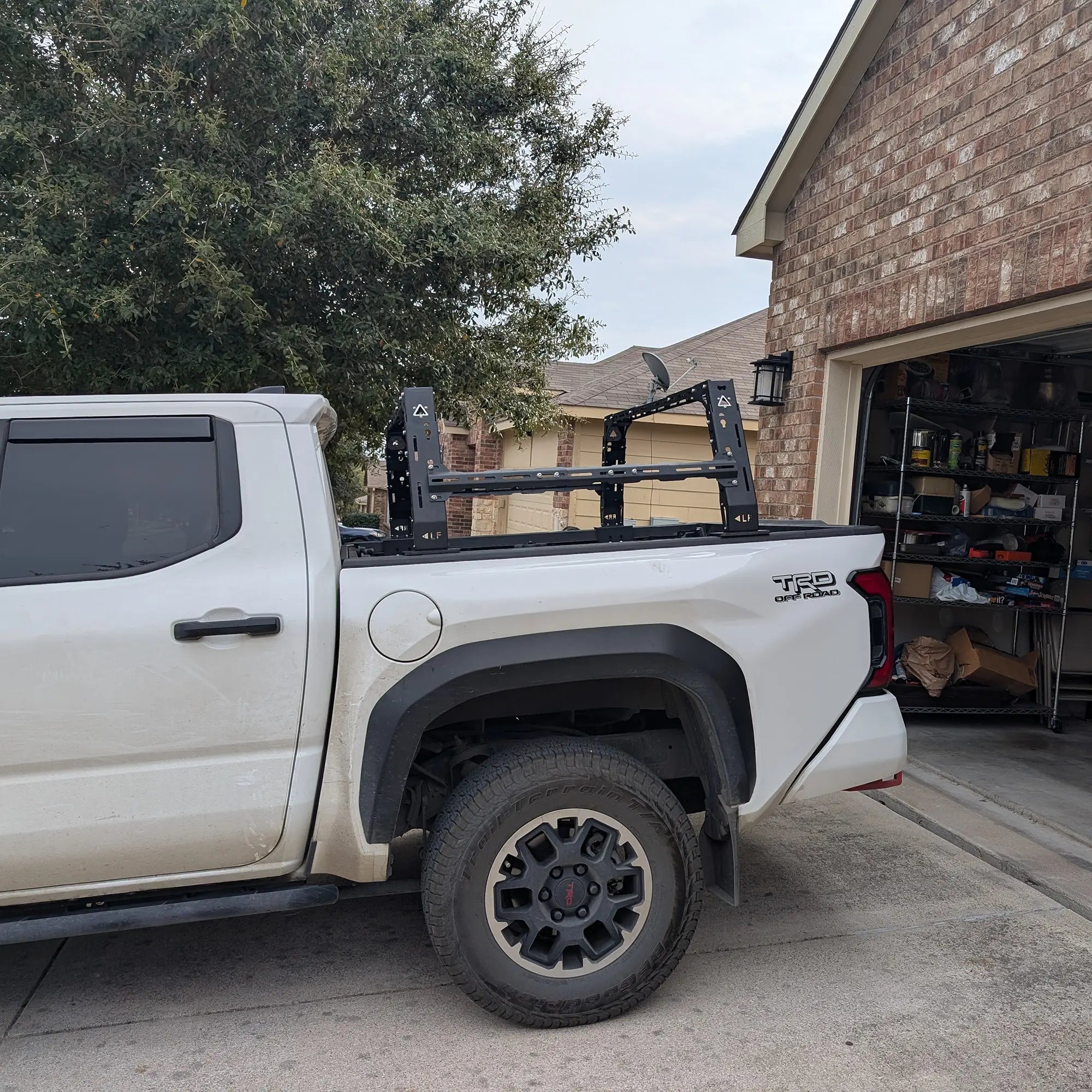 Trumgeta Adjustable Truck Bed Rack for F-150 / Ram 1500 / Silverado / Sierra/Tacoma/Gladiator (Platform not Included)