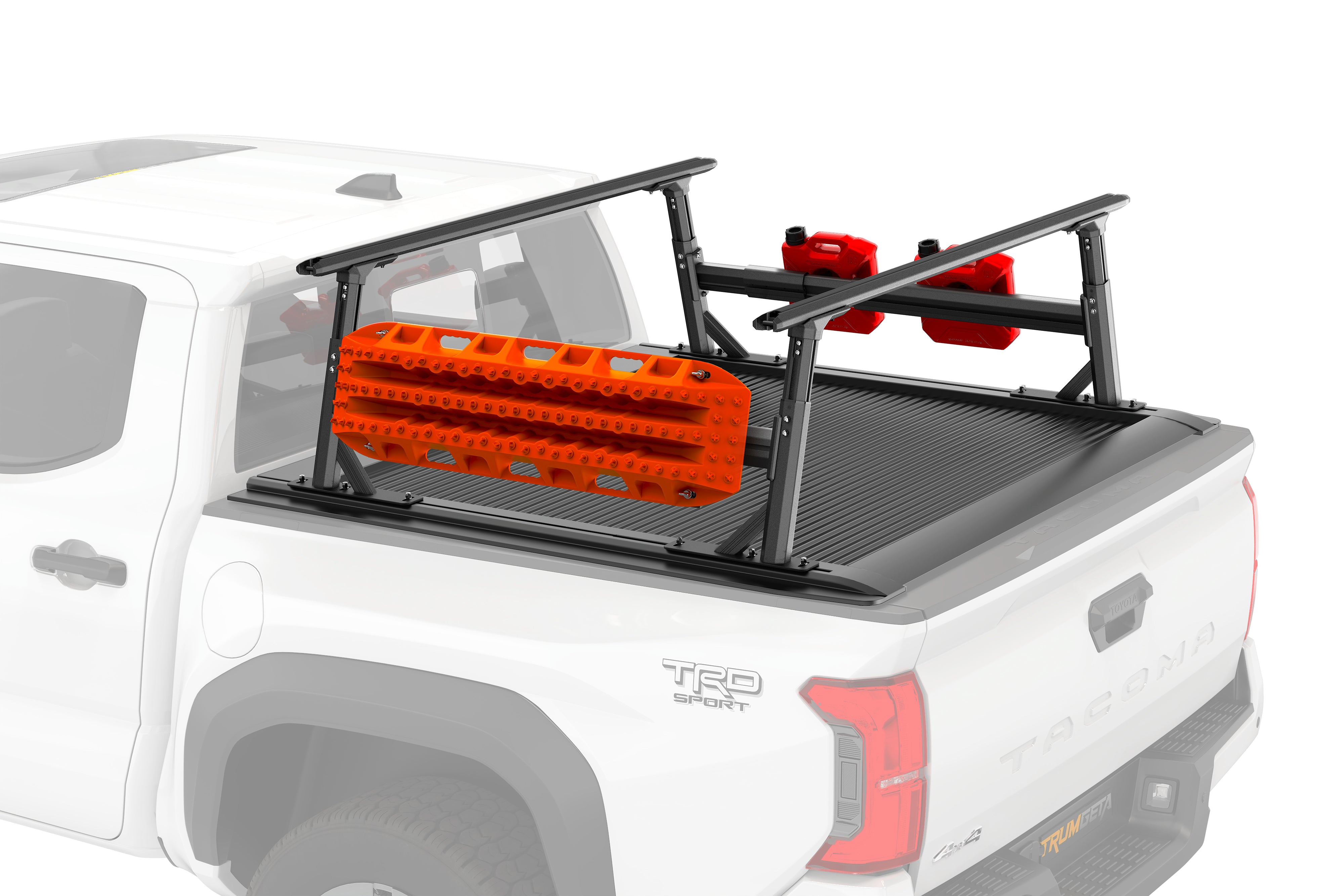 TRUMGETA Heavy Duty 800LB Adjustable Bed Rack for Trucks with Tonneau Cover -2