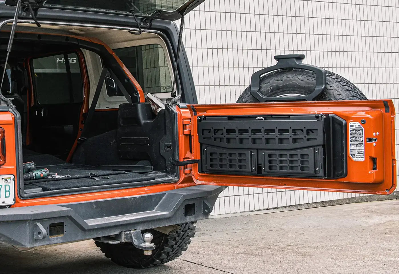 Tailgate Table and Foldable Molle Panel fit for Jeep Wrangler JK JKU JL JLU 2007-2025 2/4 Door