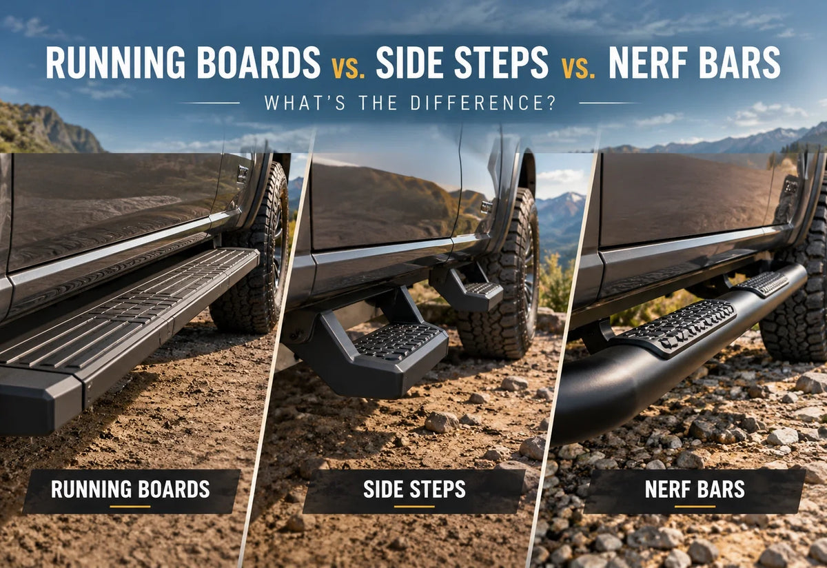 Running Boards vs. Side Steps vs. Nerf Bars: What’s the Difference?