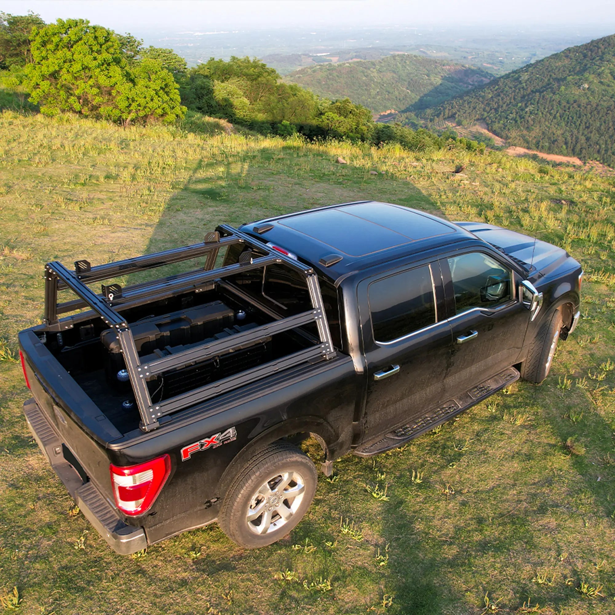 Pickup Truck Ladder Rack Fit for 2018+ Ford 150-7