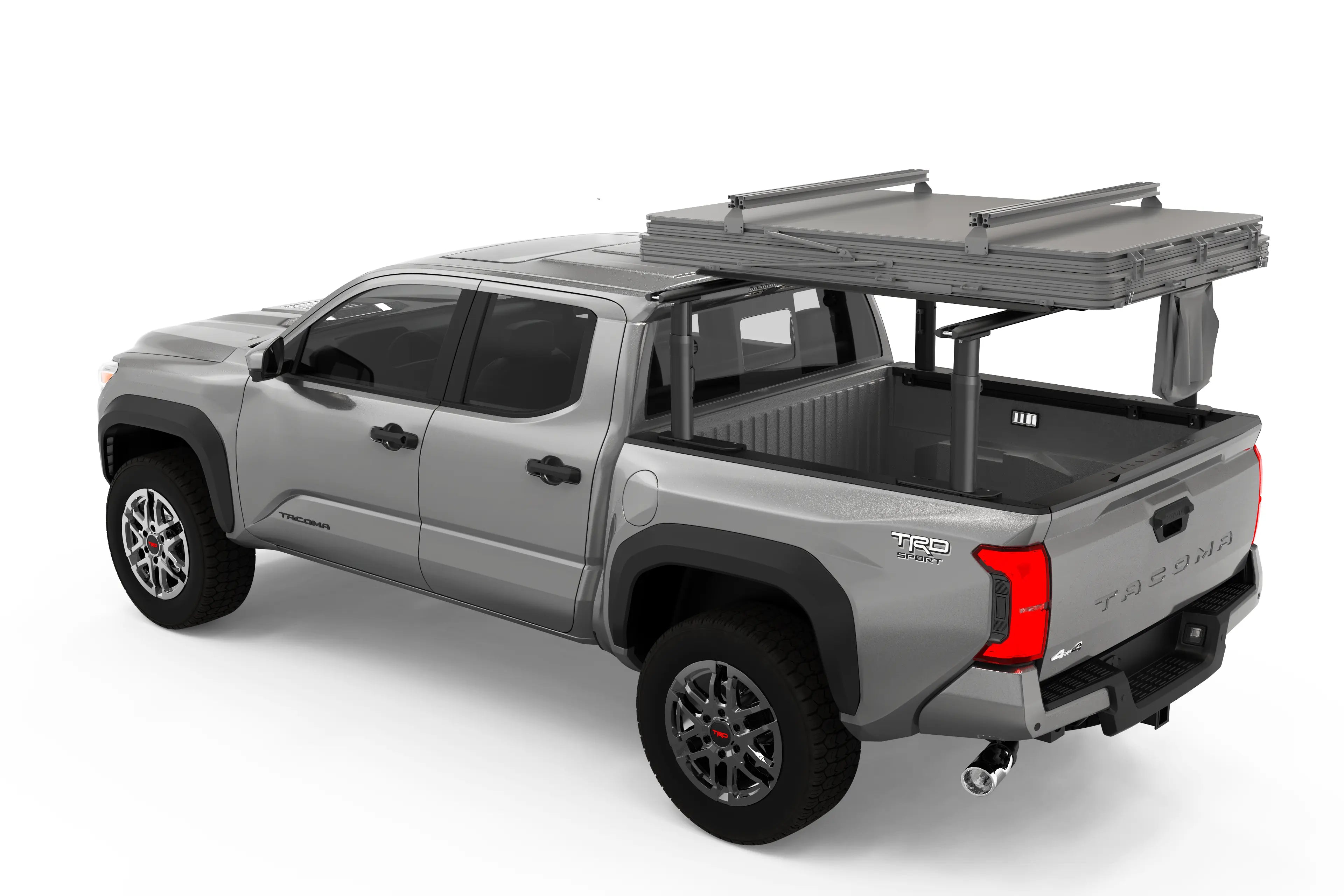 TRUMGETA 800 LBS Adjustable Truck Bed Rack for Toyota Tacoma & Jeep Gladiator With Inner Rails -2