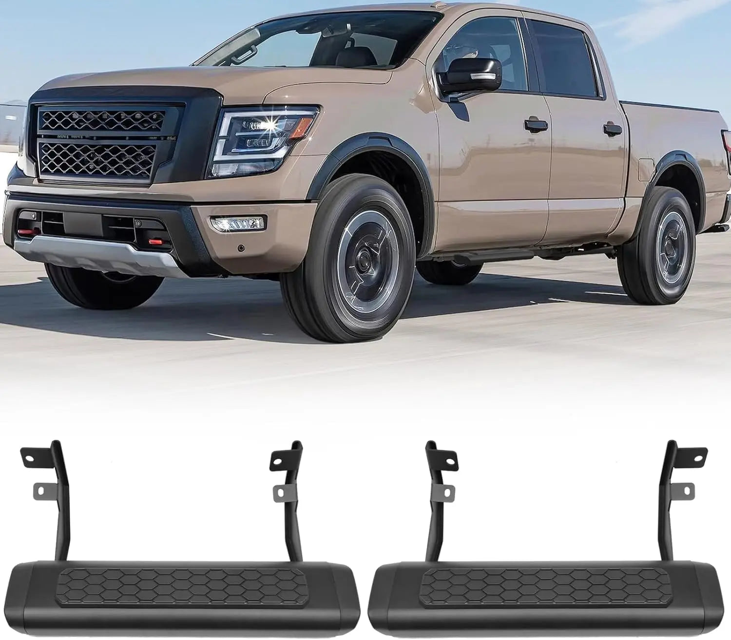 2PCS EZ Side Steps for Nissan Titan 2004-2023-1