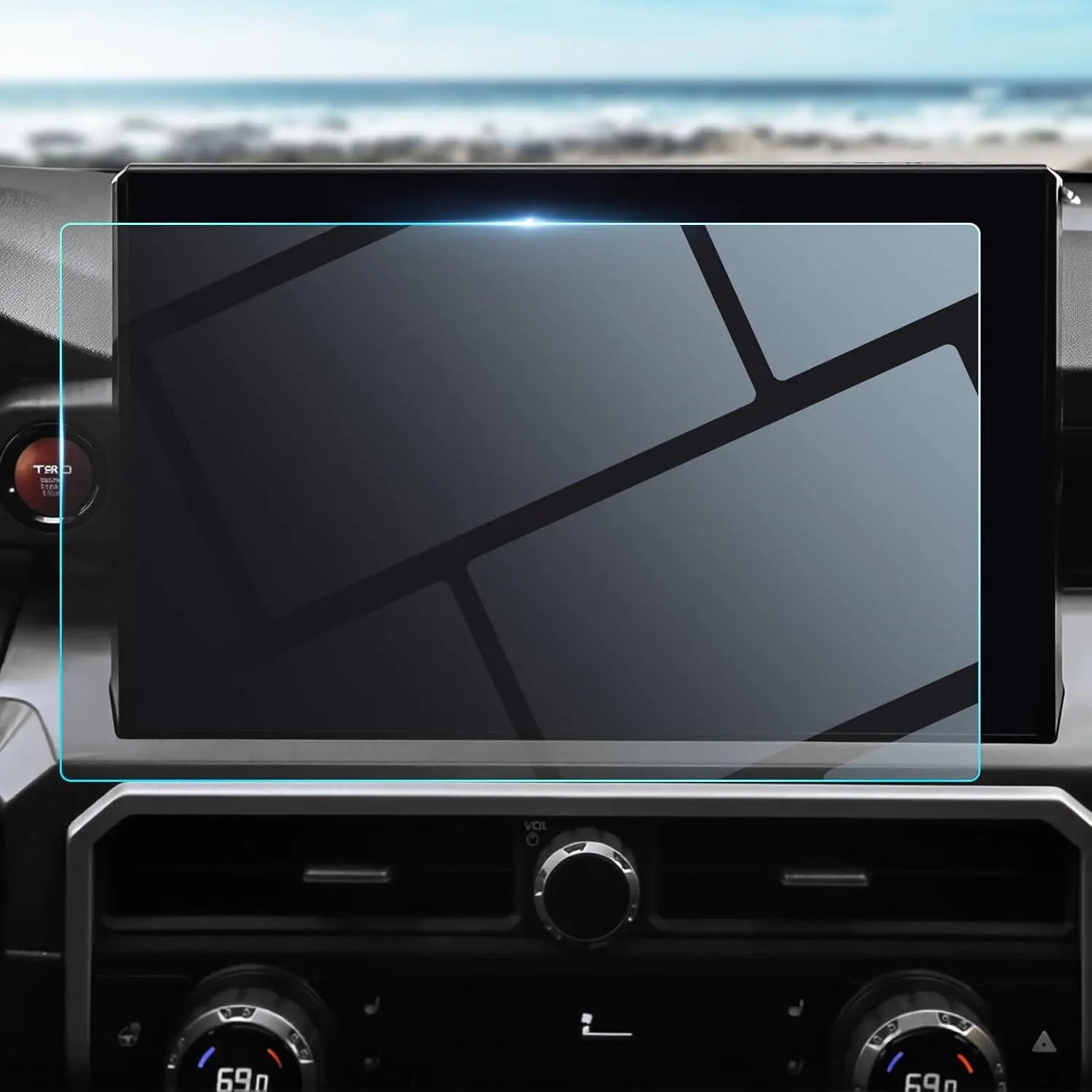 2024 2025 Toyota Tacoma Screen Protector for Limited Trailhunter TRD Pro 14"-1