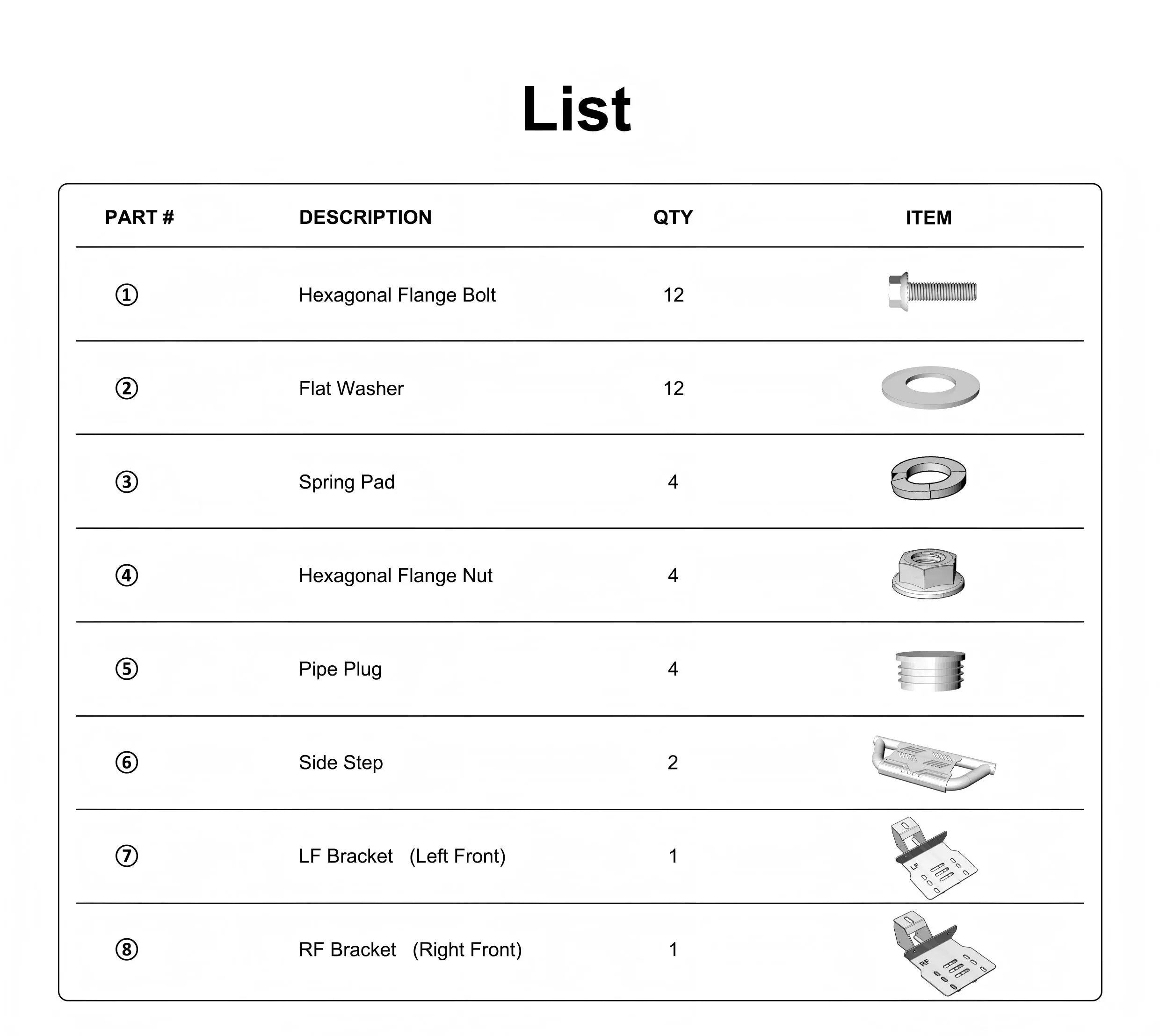 2PCS EZ Side Steps for 2018-2024 Jeep Wrangler JL