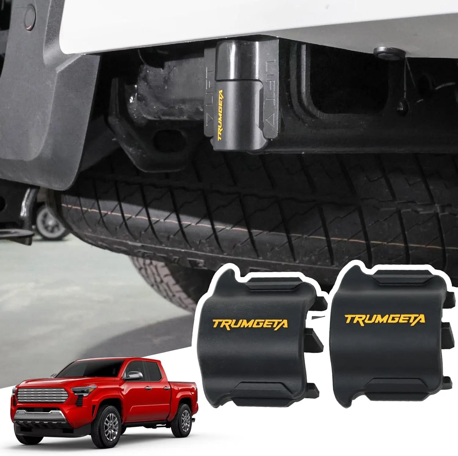 2 Pcs Rear Bumper Crossmember End Caps for 2024 2025 Toyota Tacoma ...